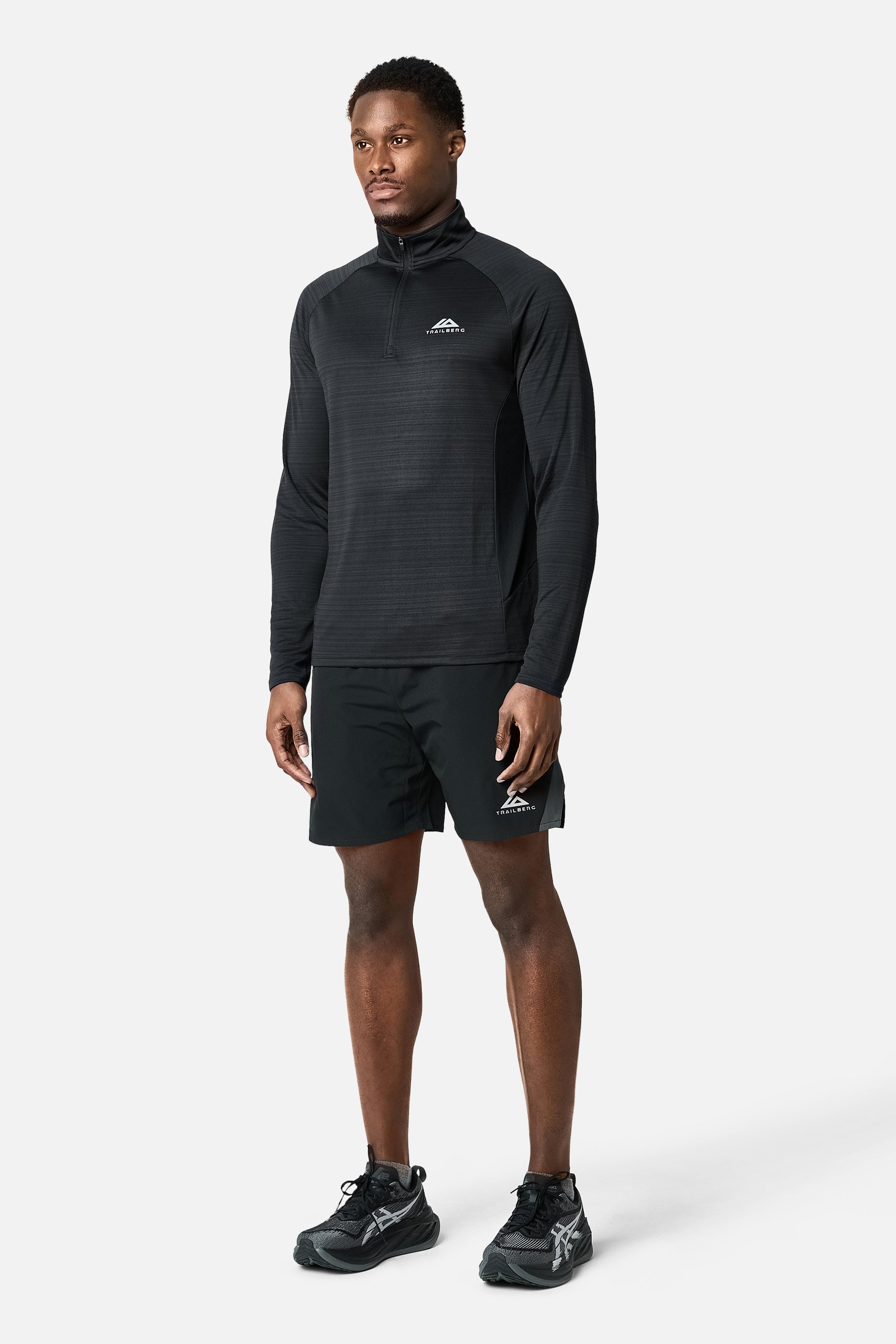 SS26 Cloud 1/4 Zip - Black/Volcano Grey