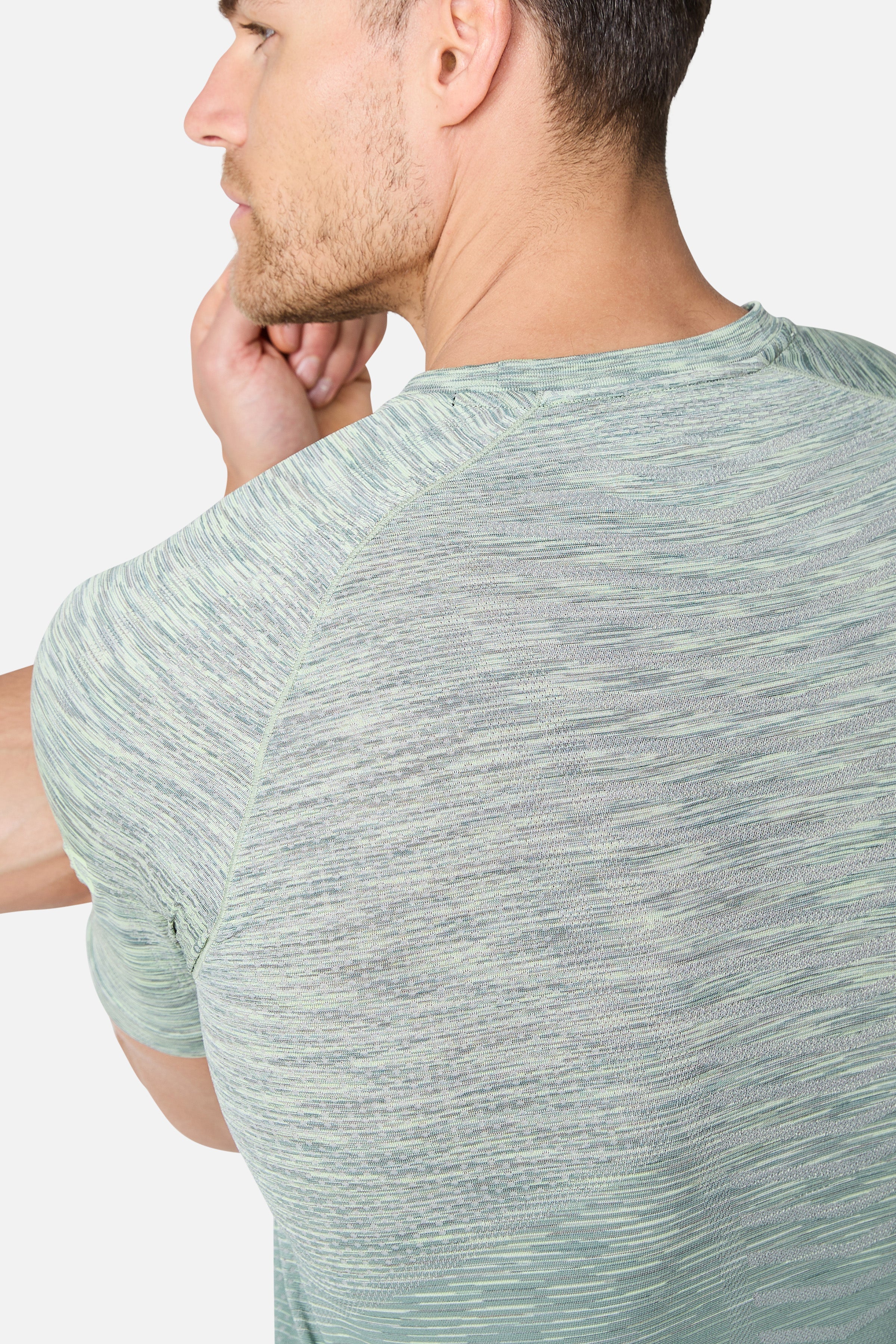 Arc Seamless Tee - Willow Green/Mossy Taupe/Fern Ash/Mint Green