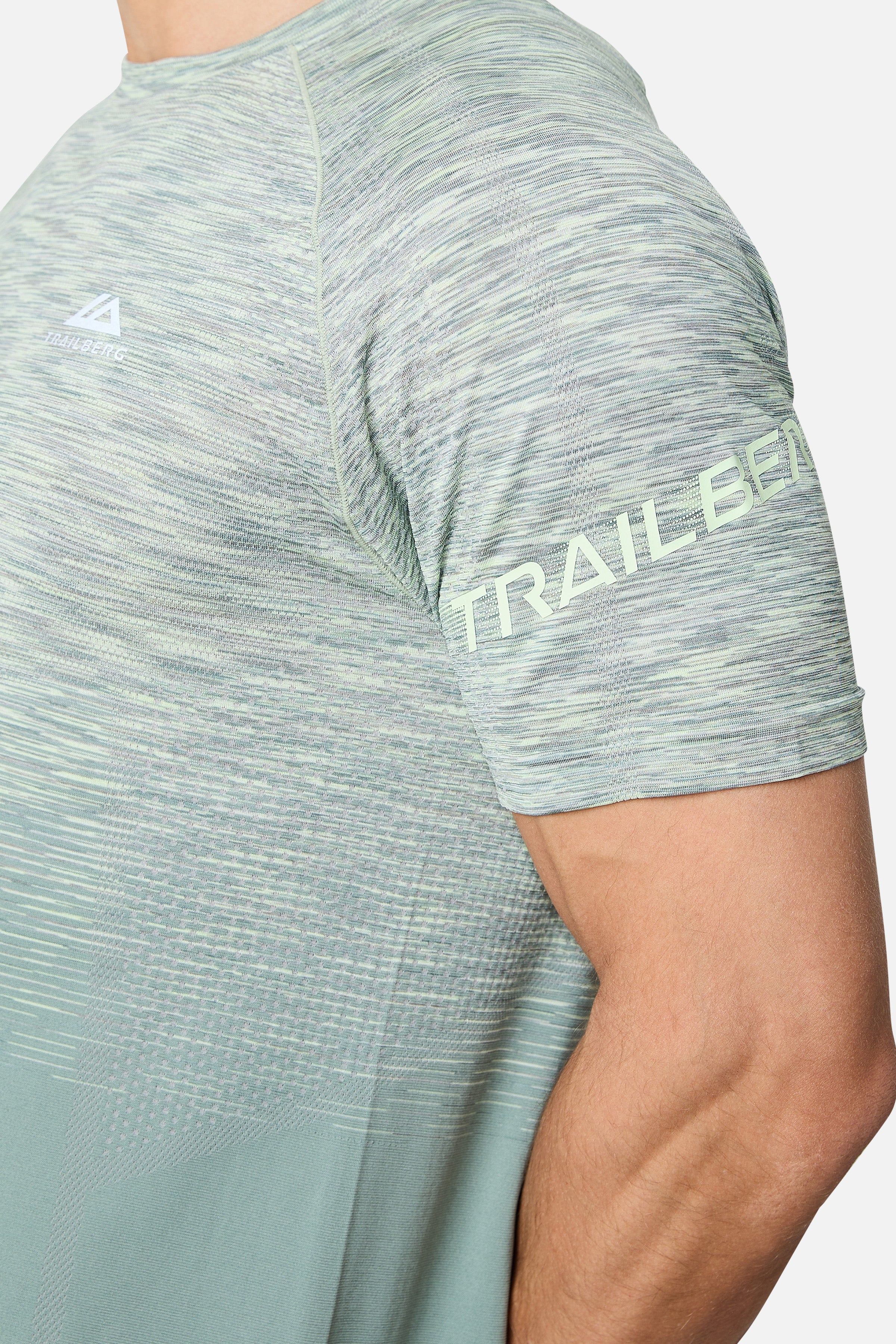 Arc Seamless Tee - Willow Green/Mossy Taupe/Fern Ash/Mint Green