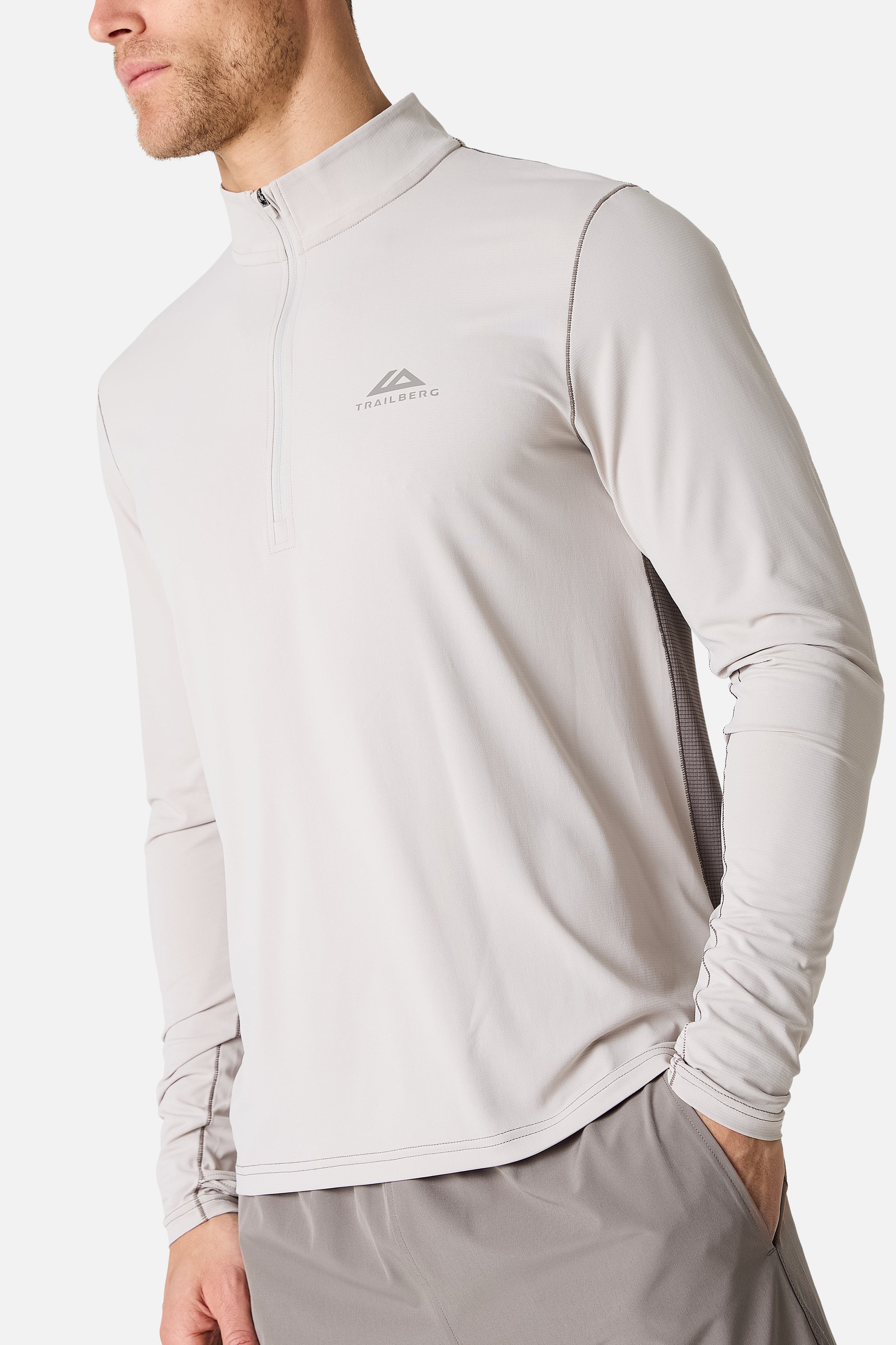 Nucleus Outdoor 1/4 Zip - Pebblestone