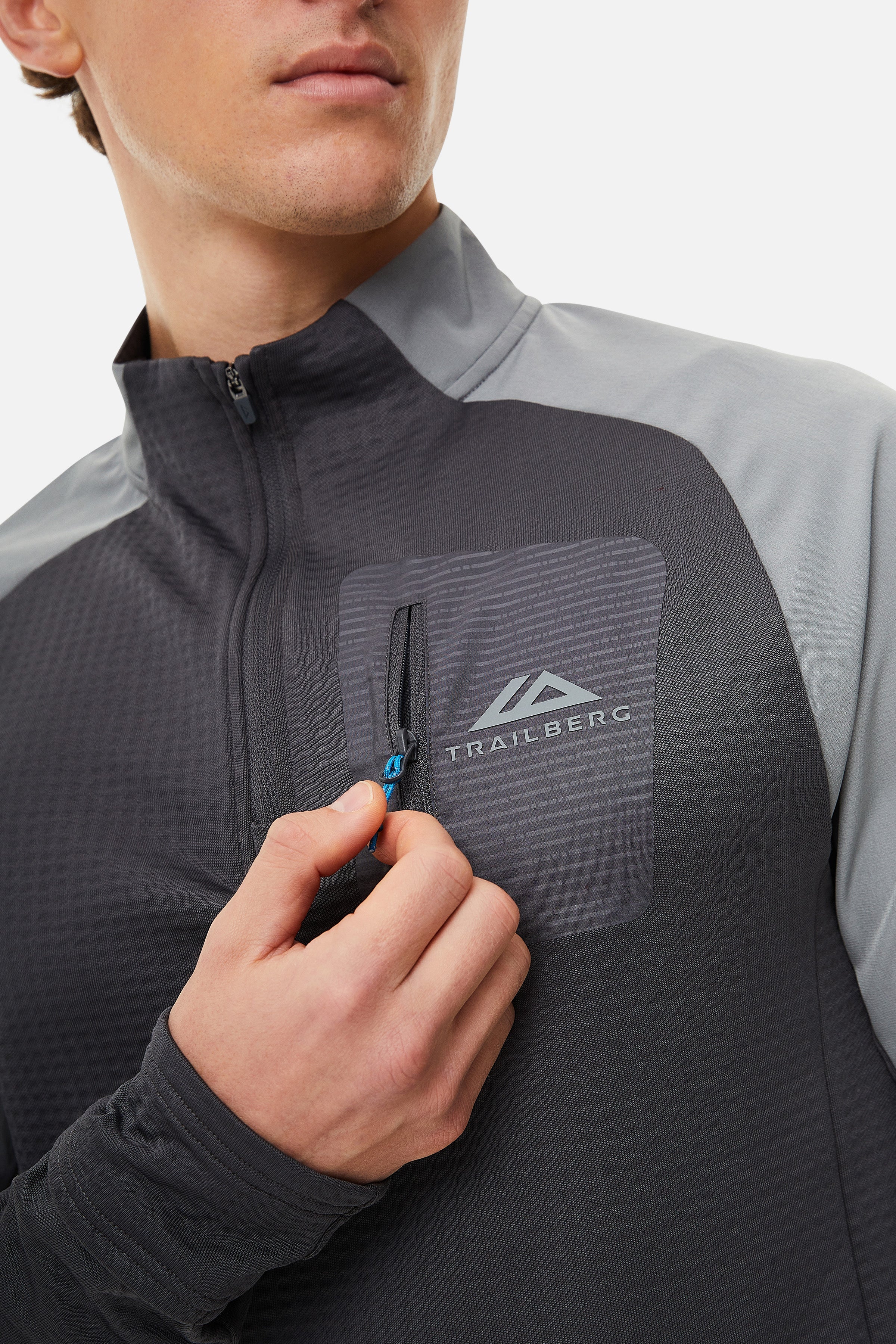 Elbrus 3.0 Quarter Zip - Grey/Light Grey