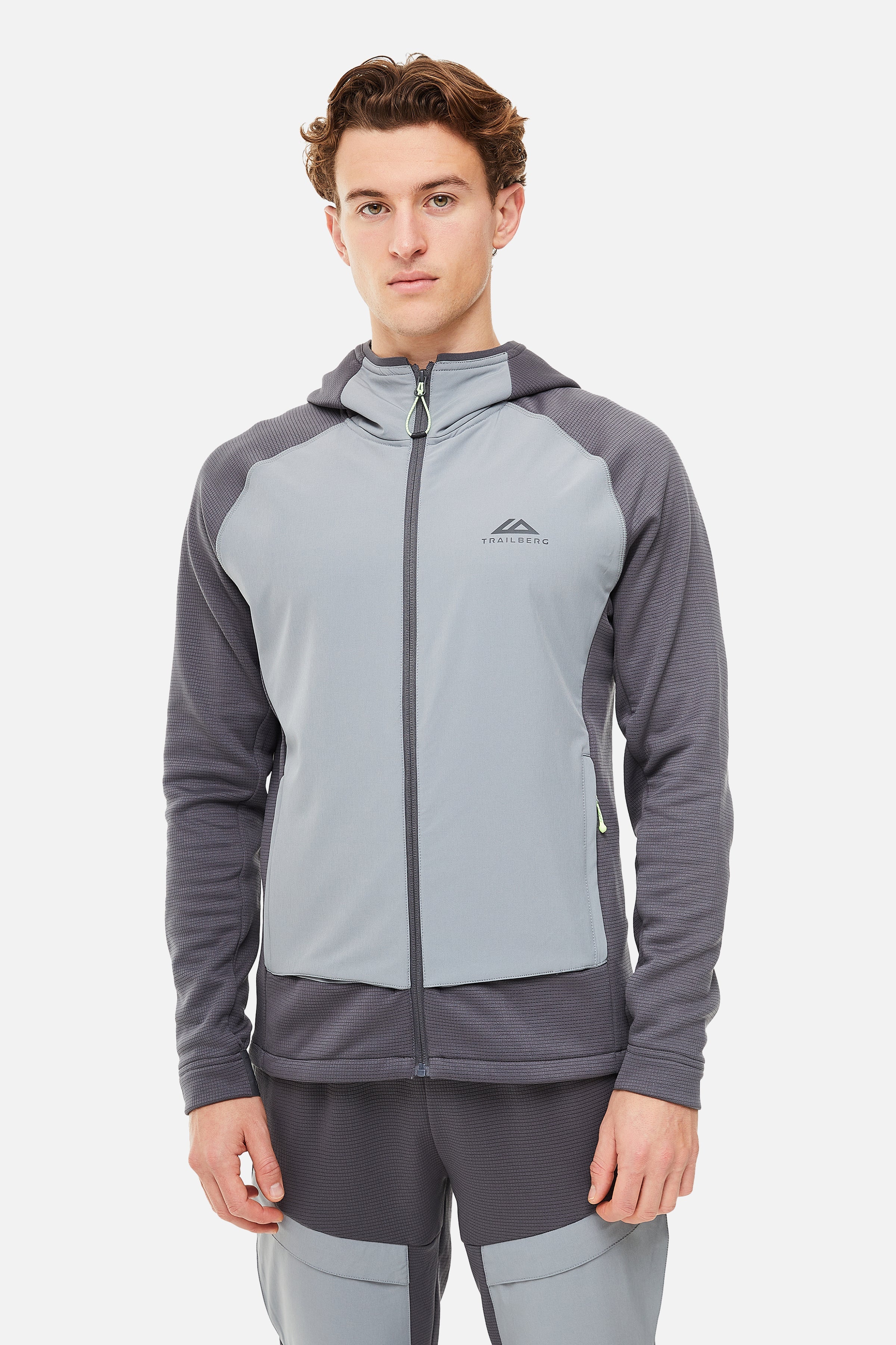 Glacier Fleece Hood - Charcoal/Grey