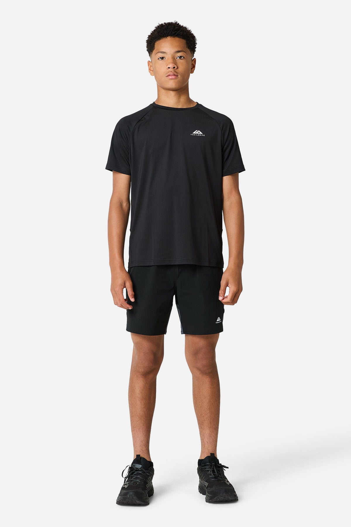 Boys Rapid Grid Short - Black/Graphite Grey