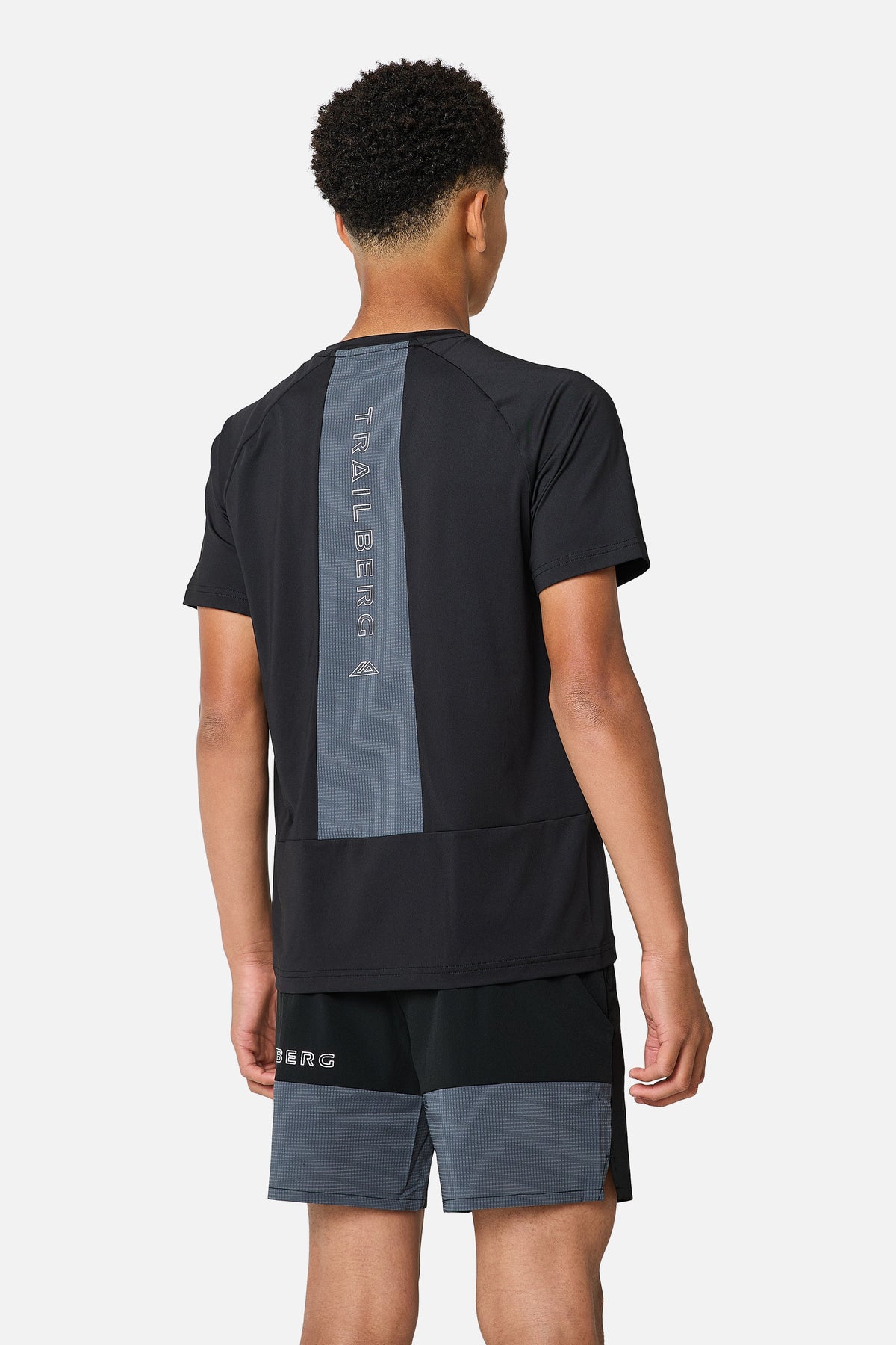 Boys Rapid Grid Short - Black/Graphite Grey
