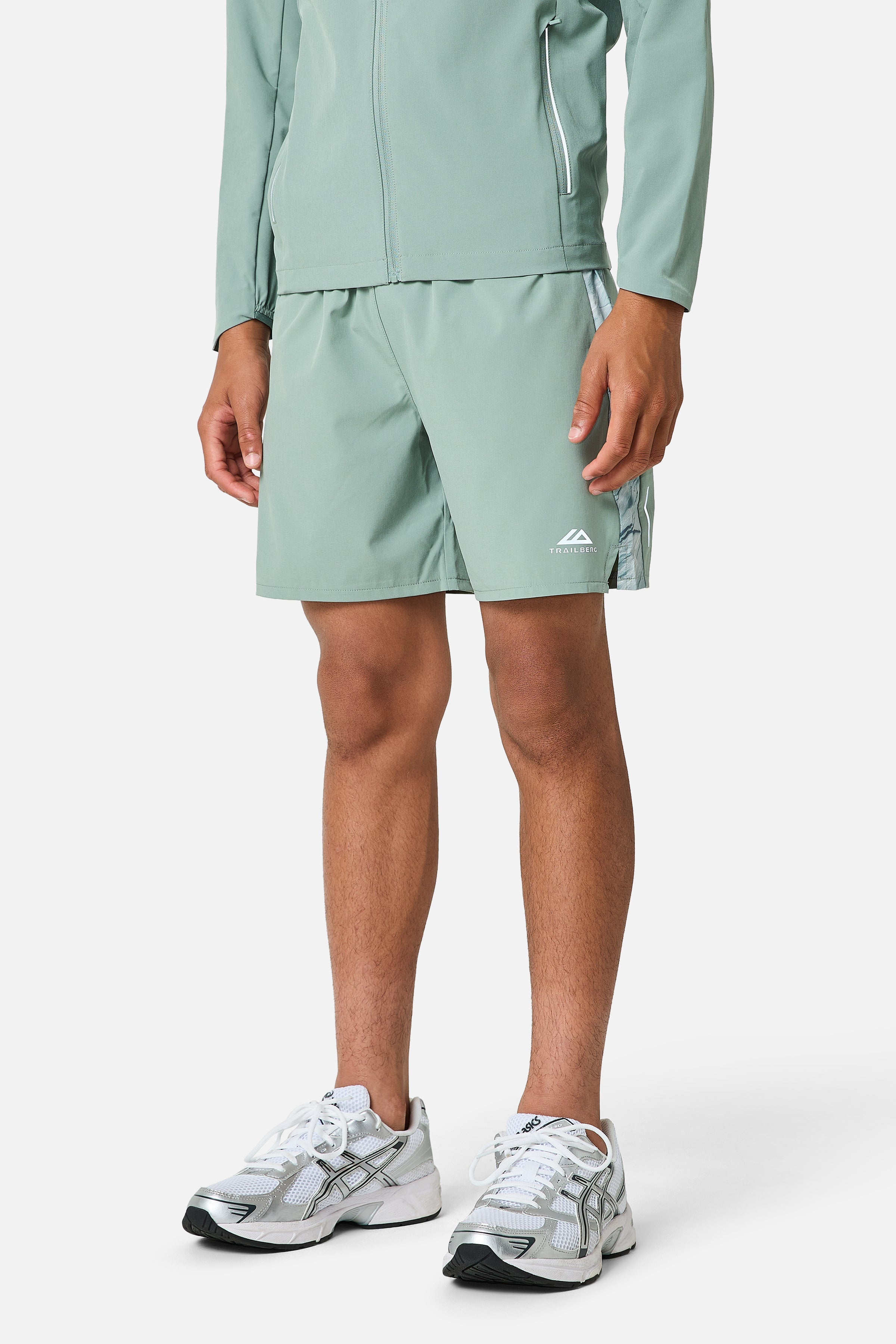 Boys Slate Short - Willow Green/Tide Mist