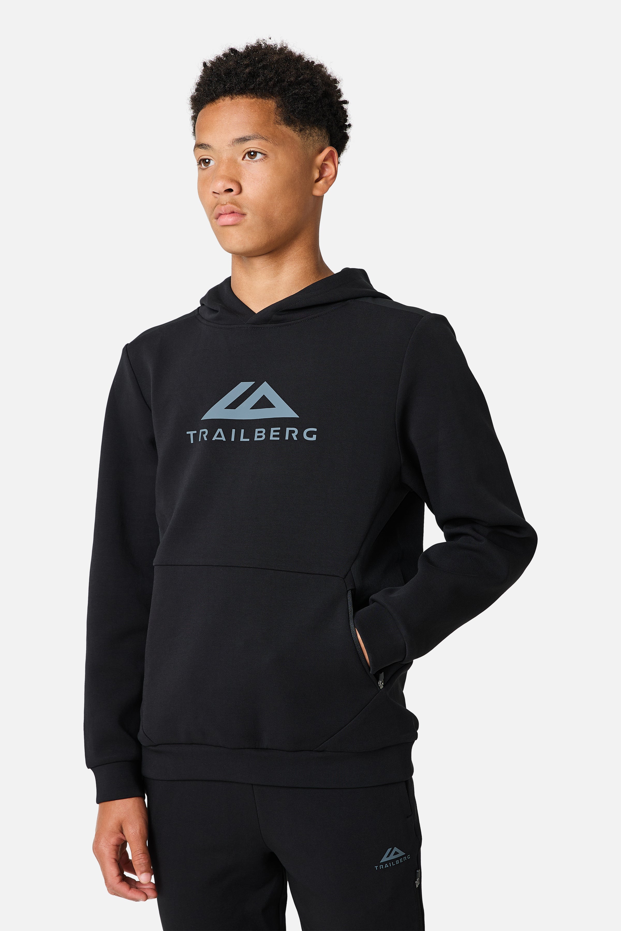 Boys Stormlight Hood - Black/Graphite Grey