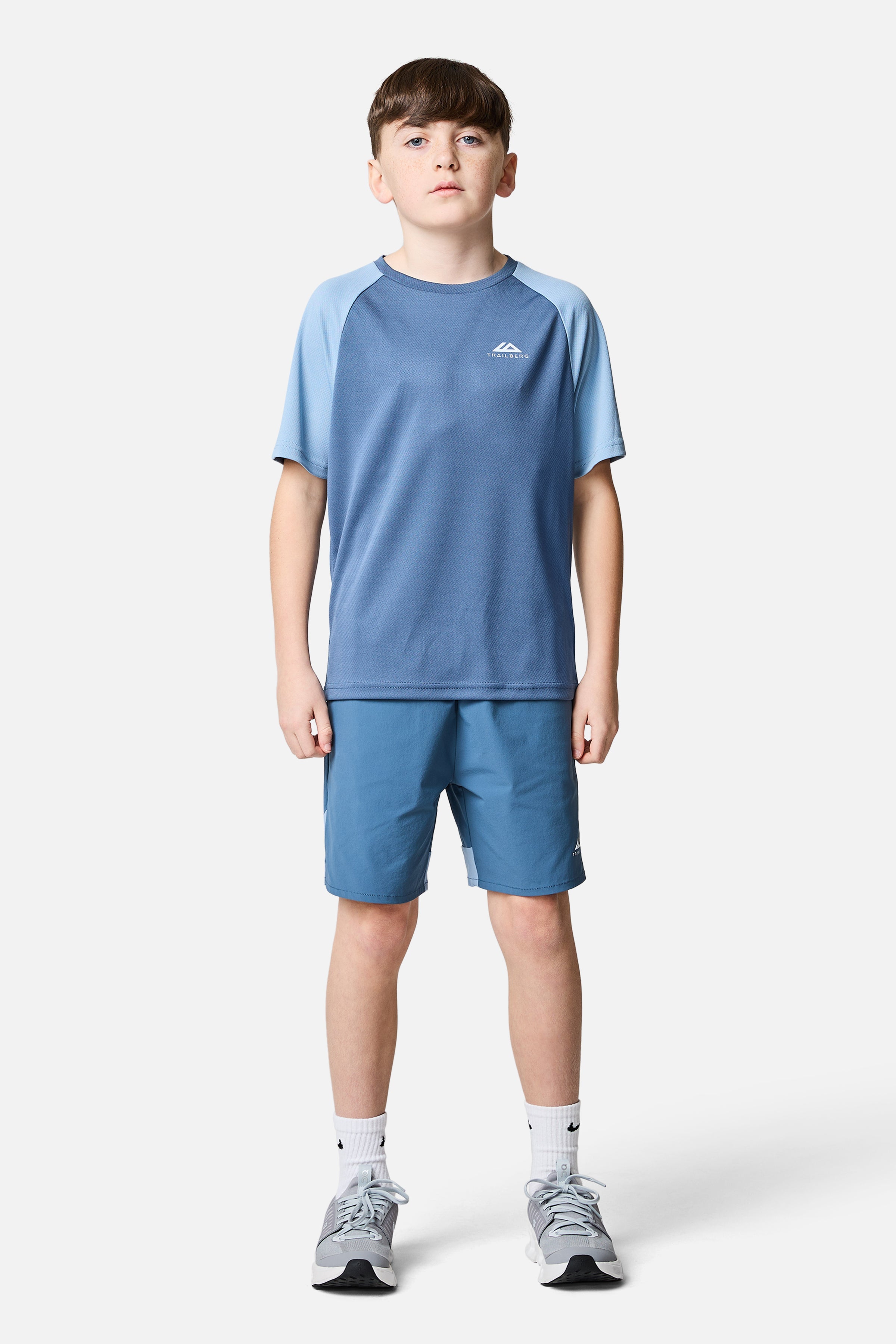 Boys Triathlon 3.0 Tee - Breeze / Washed Indigo