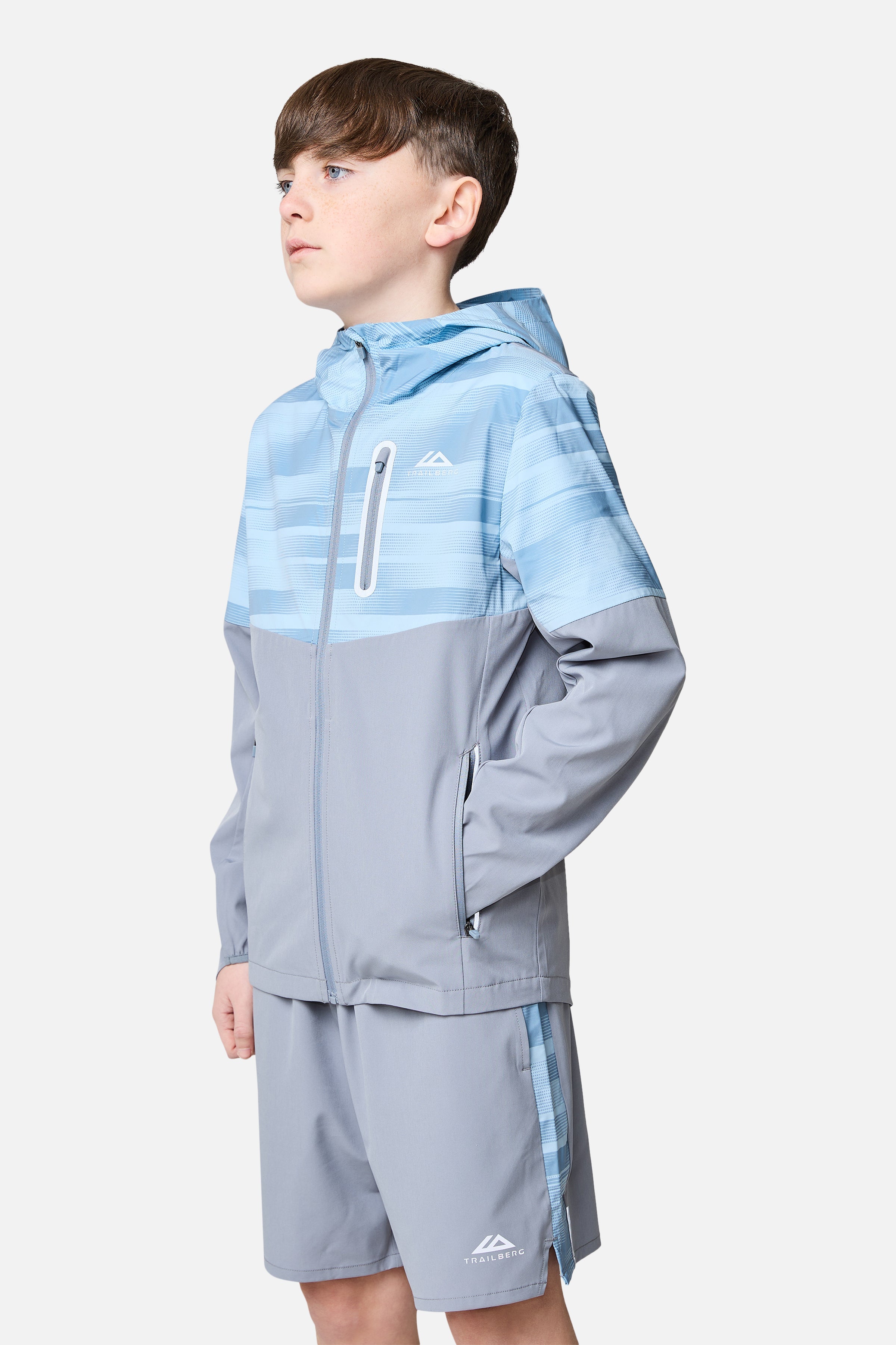 Boys Dimension Windbreaker - Cloud Haze/Dove Blue/Washed Indigo