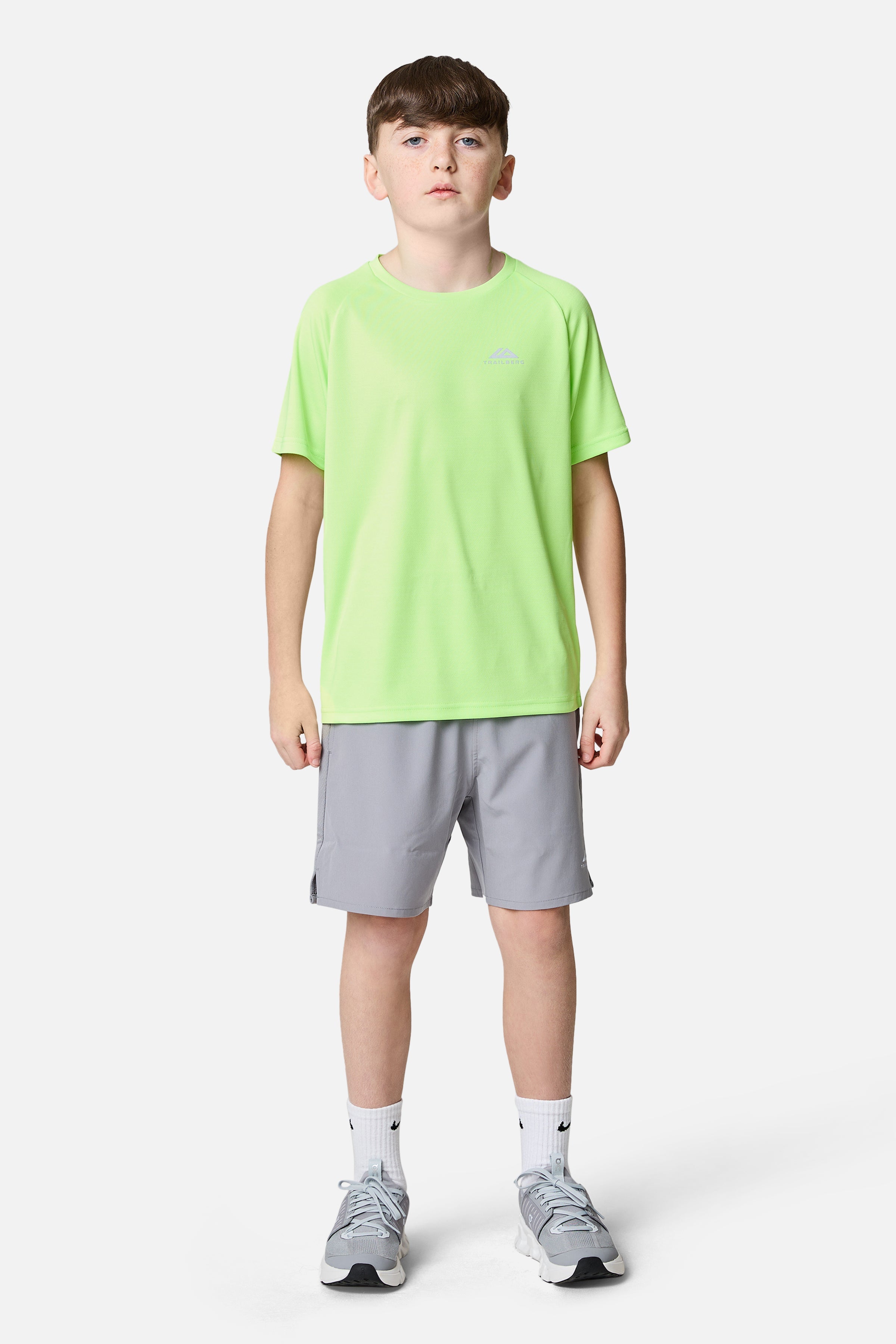 Boys Cloud Tee - Neon Lime
