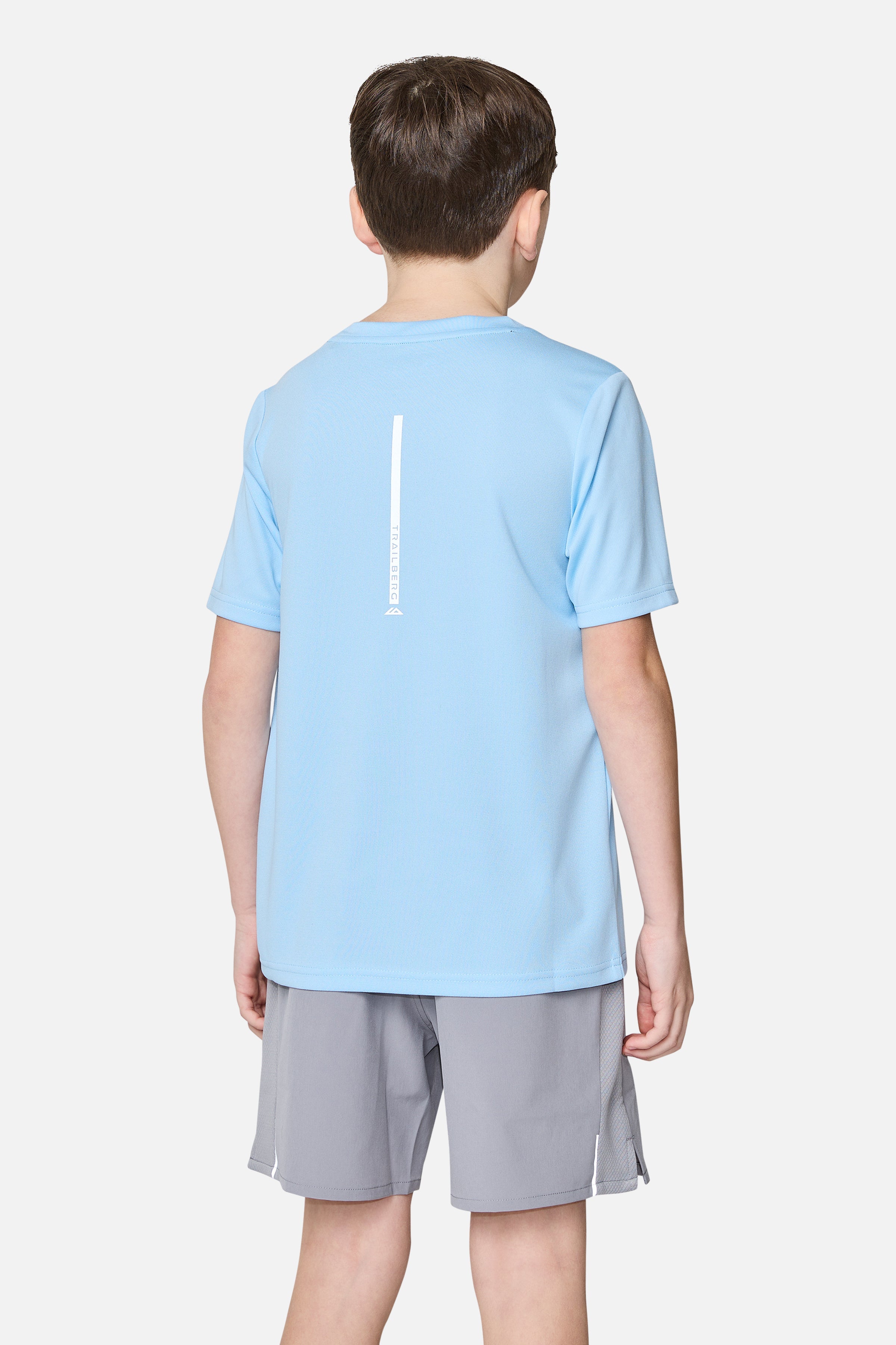 Boys Interval Tee - Dove Blue