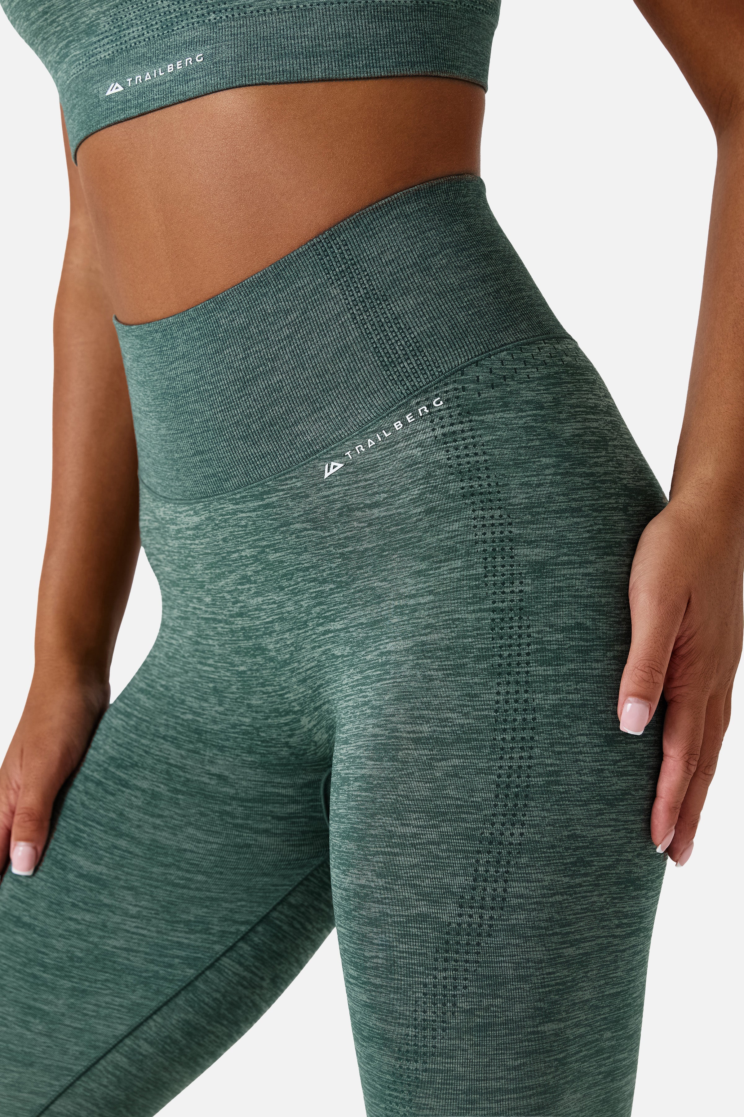 Womens Evocurve Seamless Legging - Aloe Frost