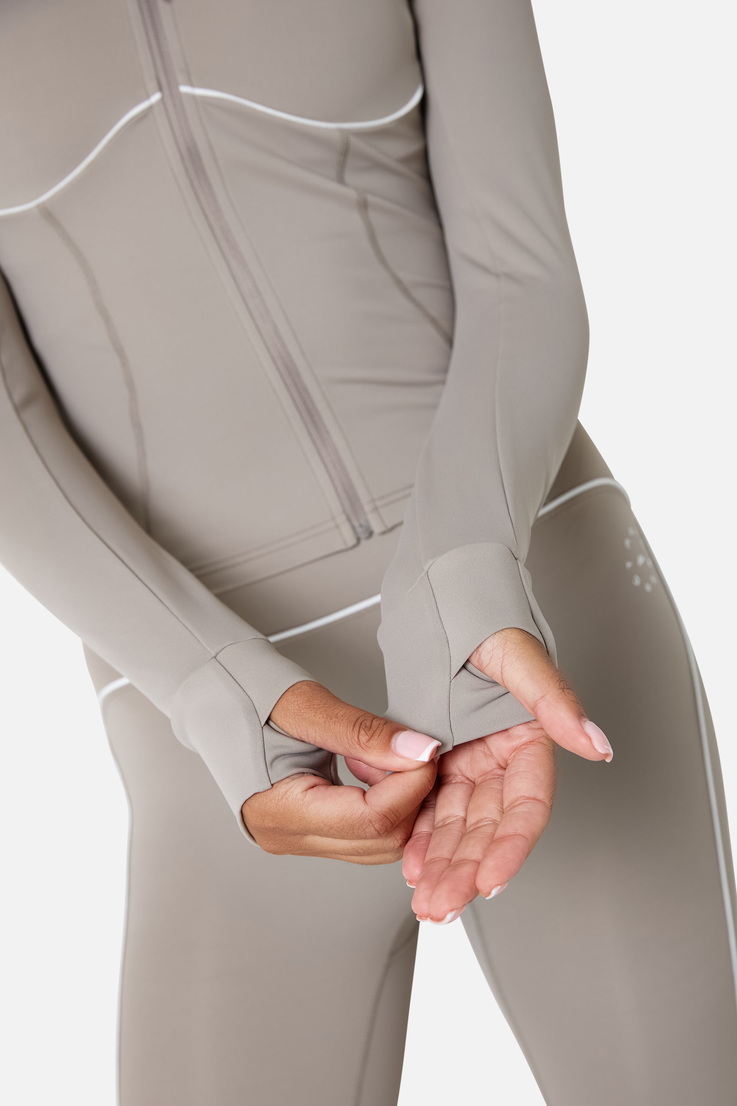Womens Drift Track Jacket - Pale Taupe