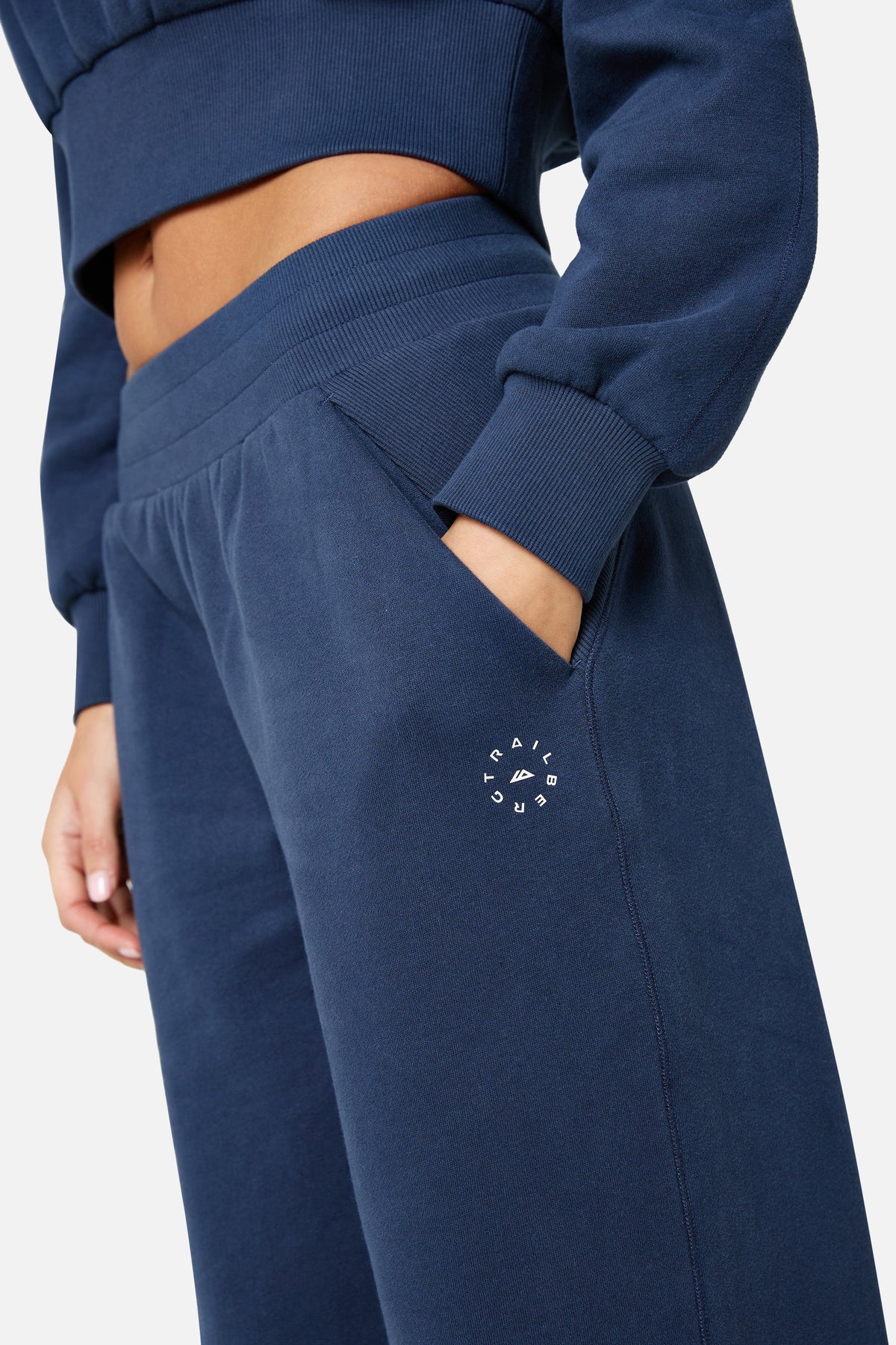 Womens Sculpt Fleece Jogger - Storm Blue