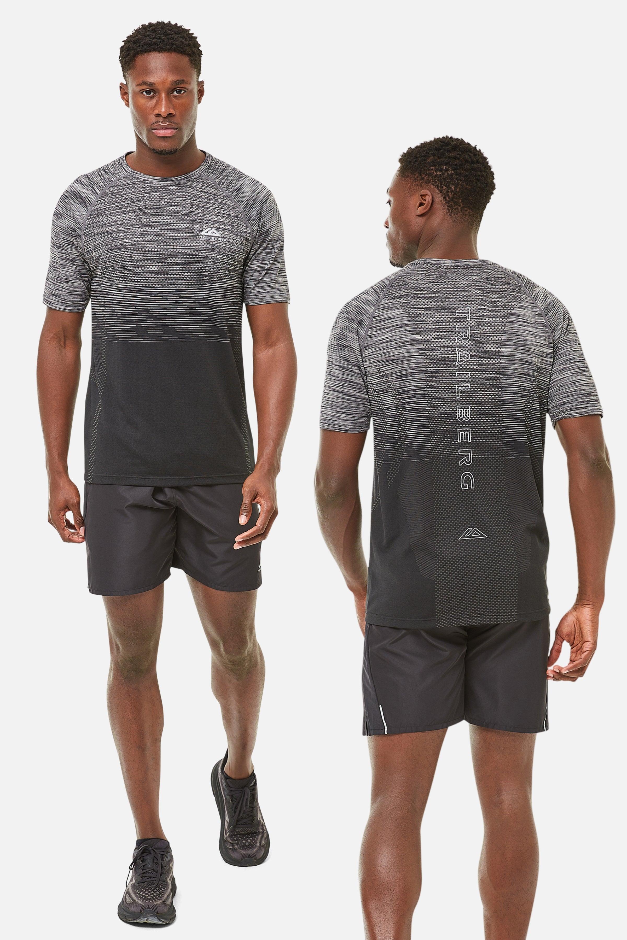 Summit Seamless Essentials Twinset - Black/Grey