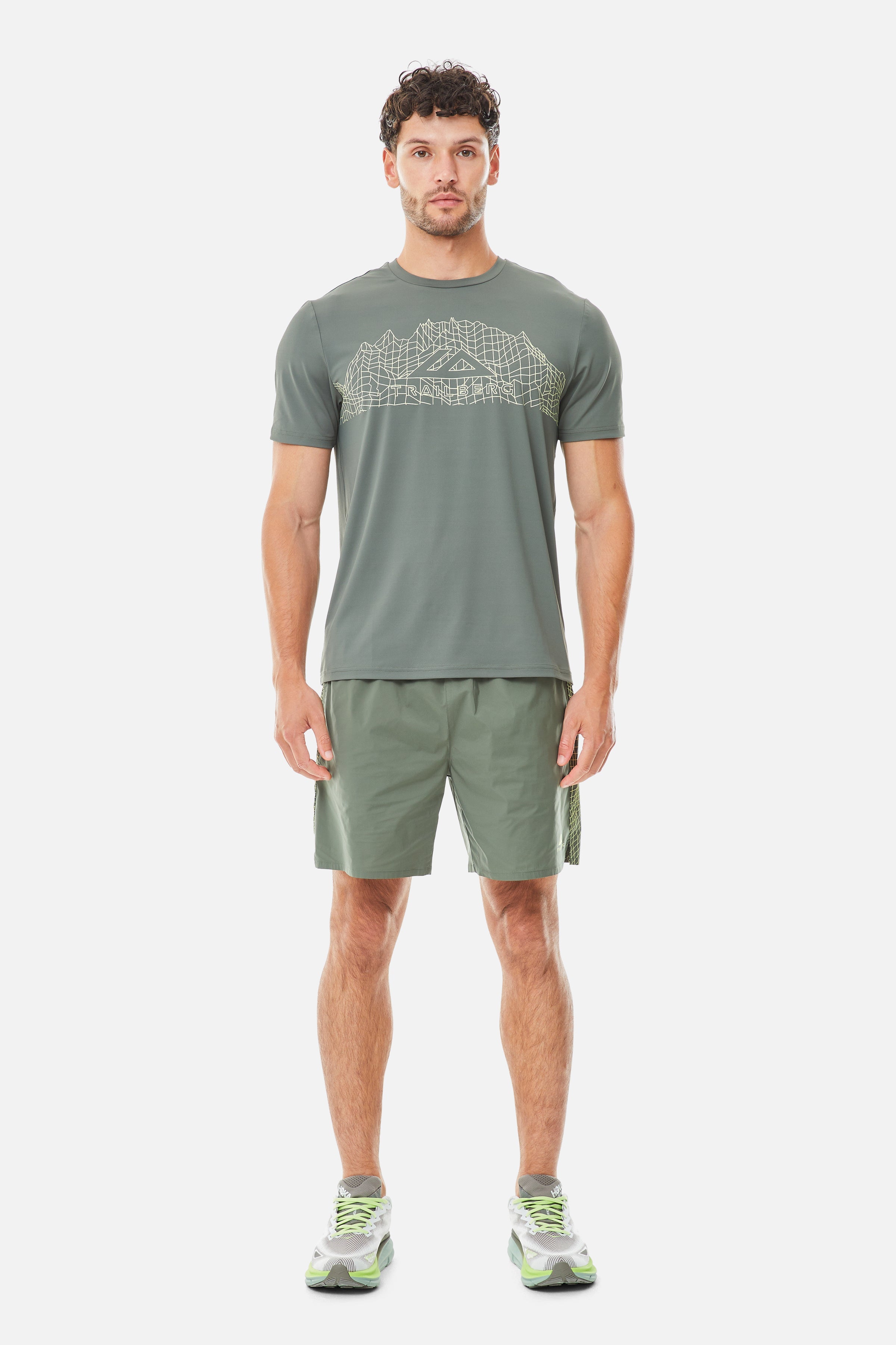 Vantage Tee Twinset - Dark Fern/Pale Citrus
