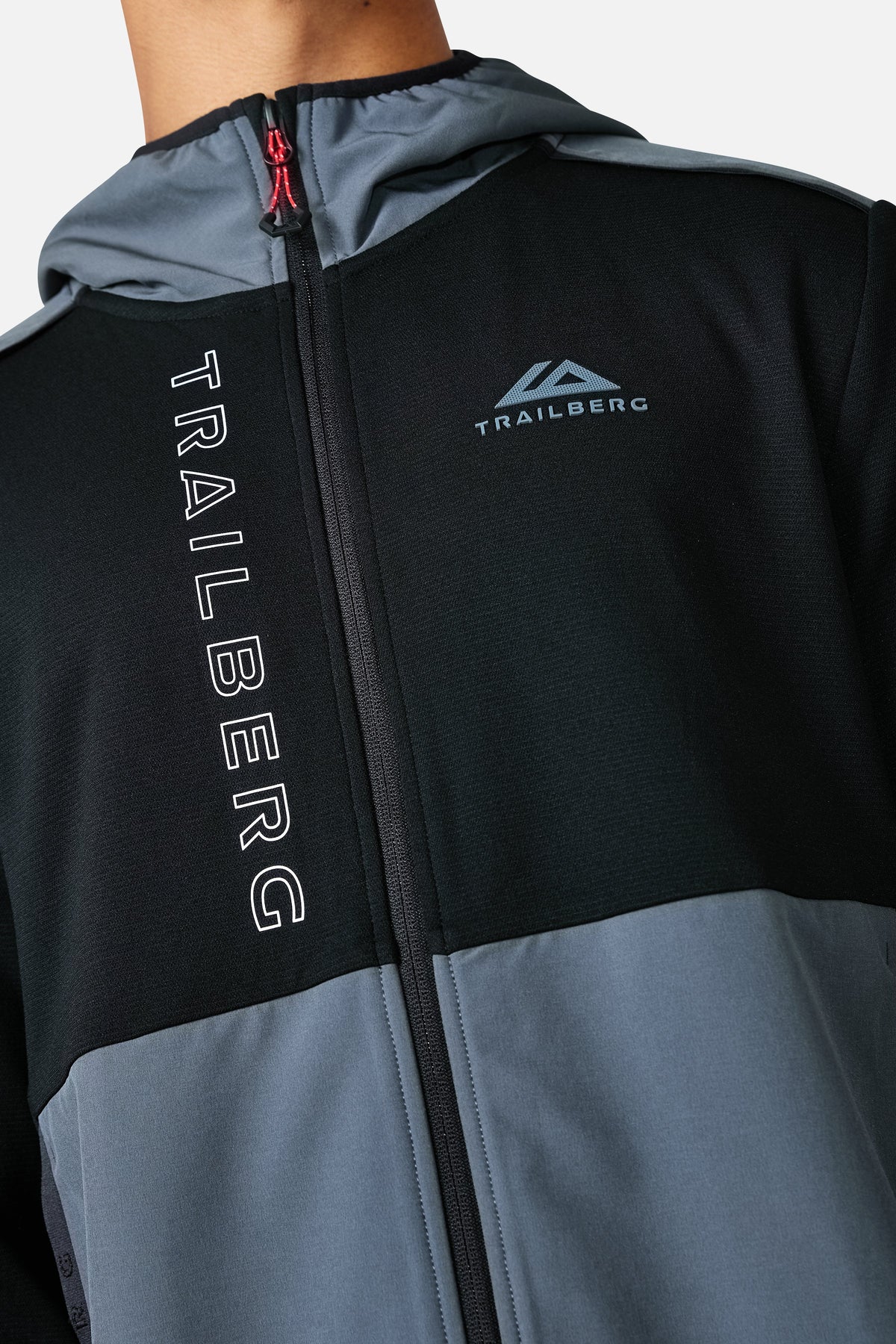 Triathlon Ultra Fleece Zip Hood - Black/Graphite Grey