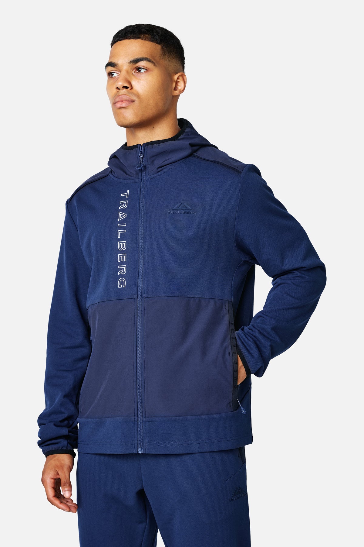 Triathlon Ultra Fleece Zip Hood - Shadowcore/Midnight Blue