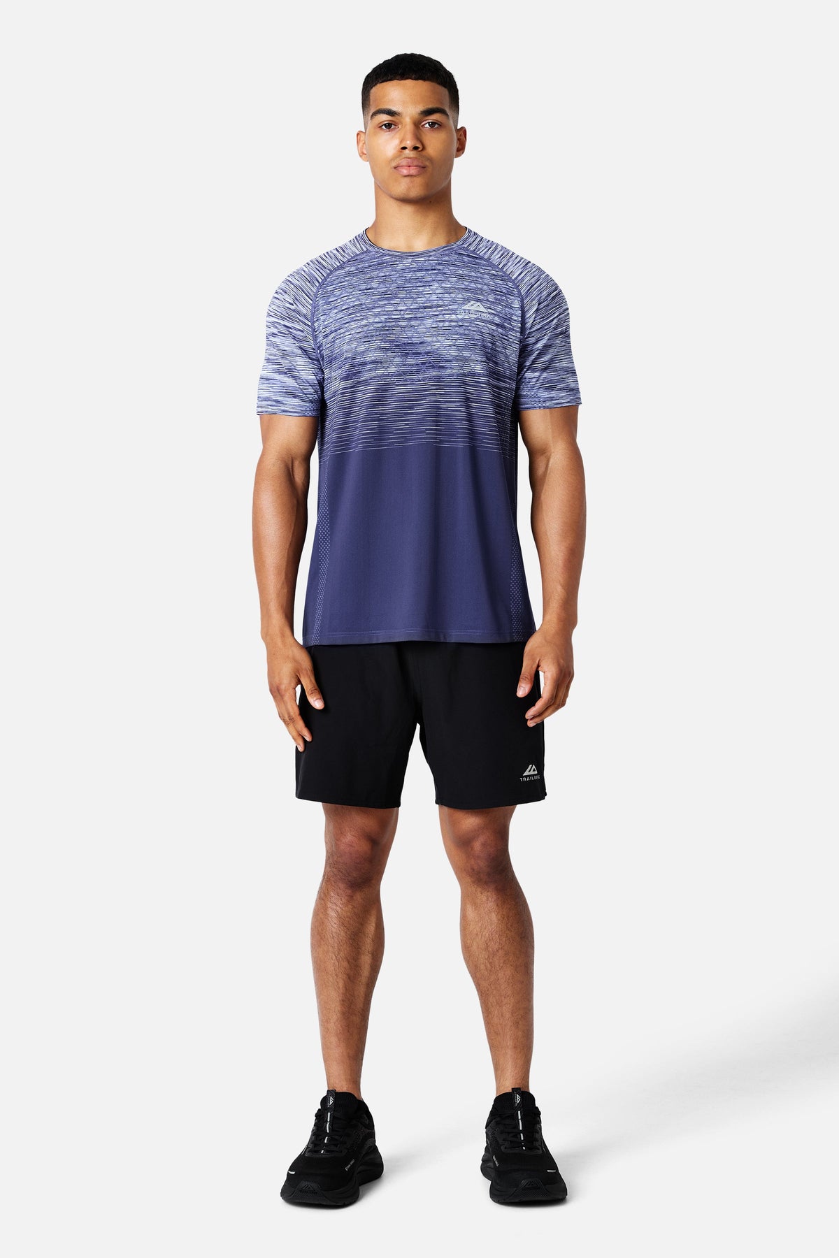 Stride Seamless Tee - Nightflare/Blue Shift/Blue Ice