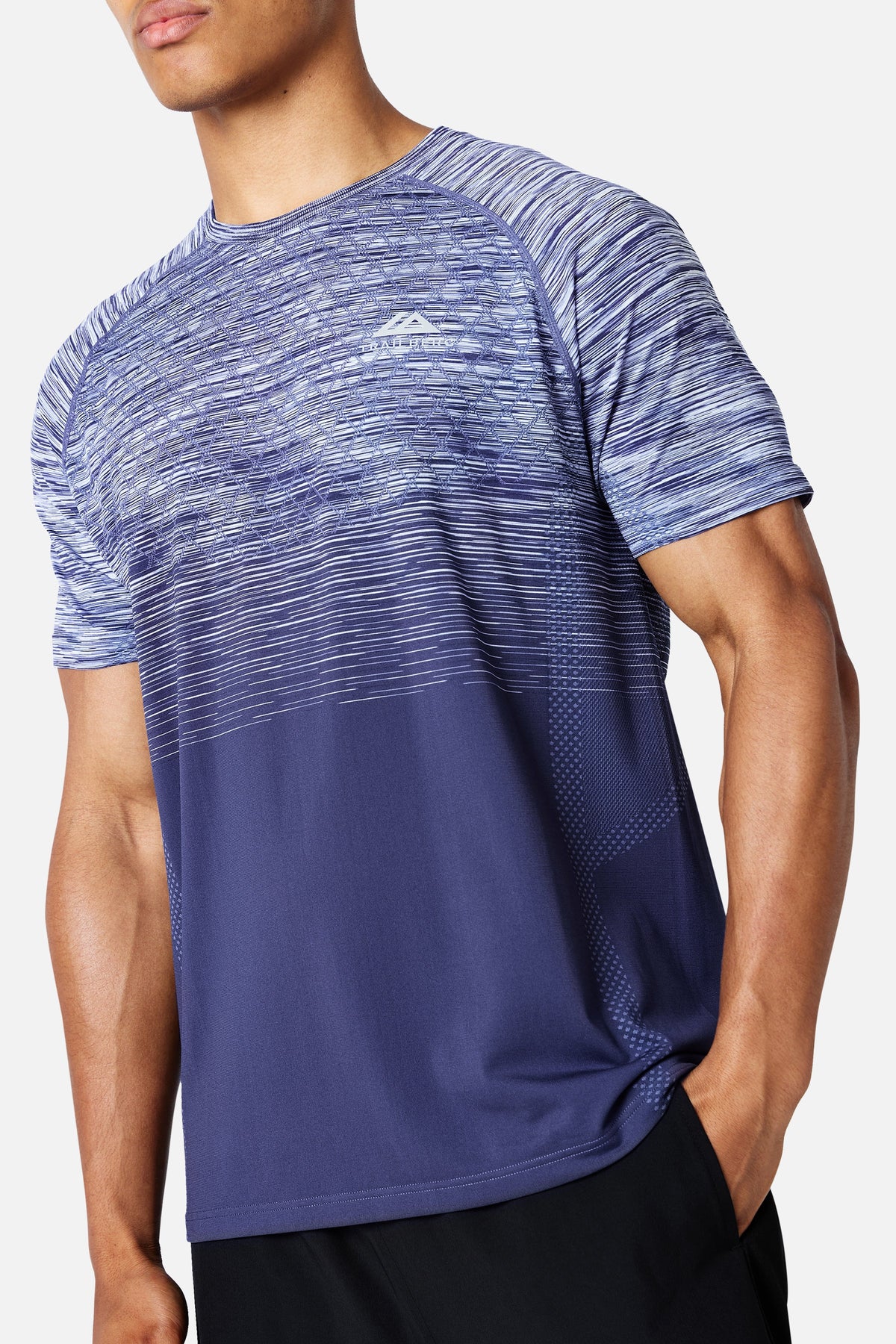 Stride Seamless Tee - Nightflare/Blue Shift/Blue Ice