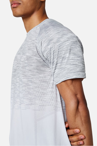 Arc Seamless 2.0 Tee - White/Concrete Grey/Lunar Grey
