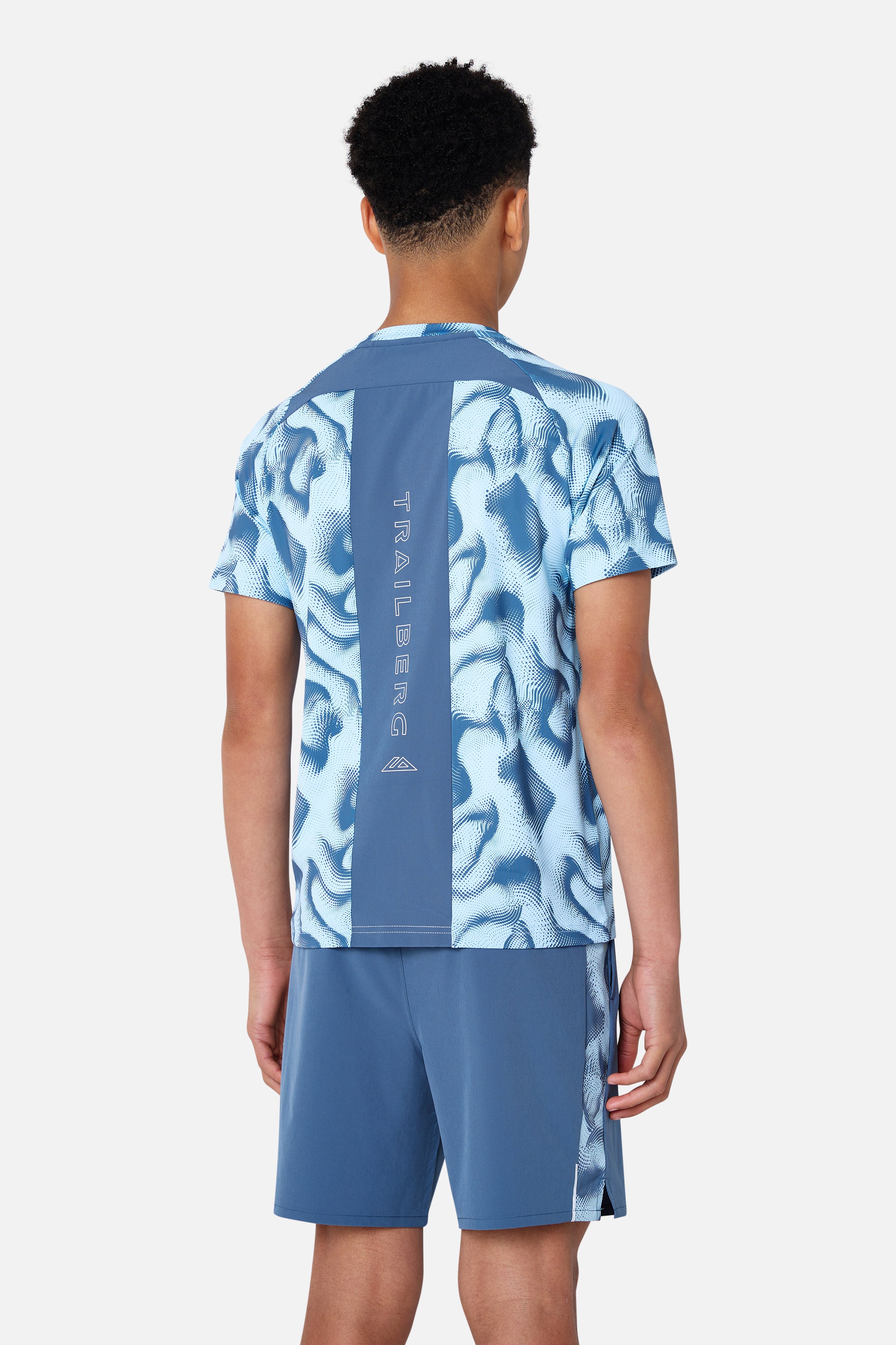Boys Kinetic Tee - Breeze/Dove Blue