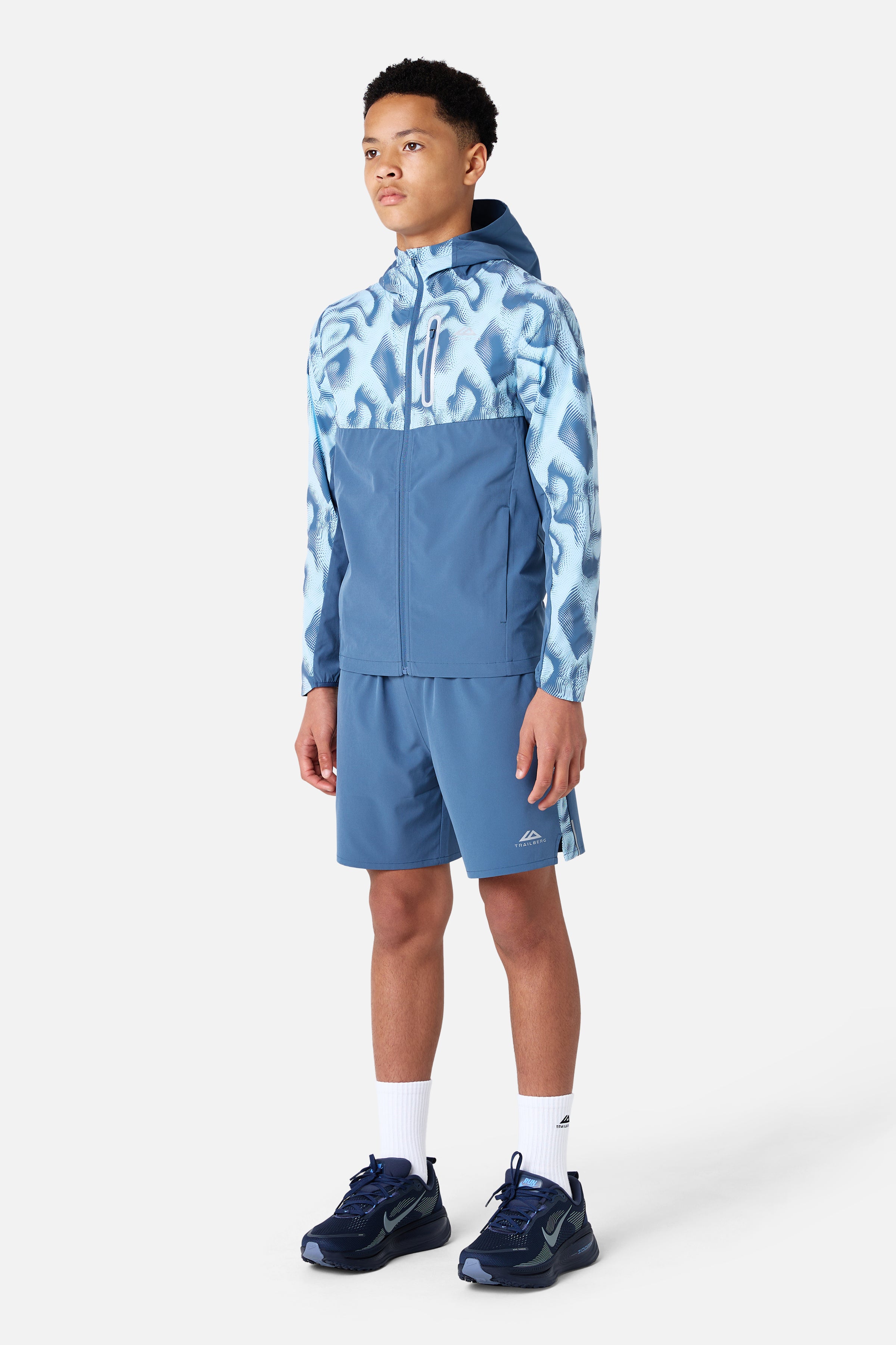 Boys Kinetic Windbreaker - Breeze/Dove Blue