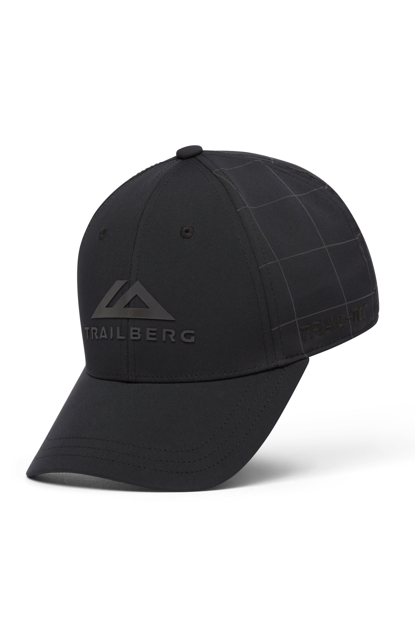 Reflective Grid 6 Panel Cap - Black
