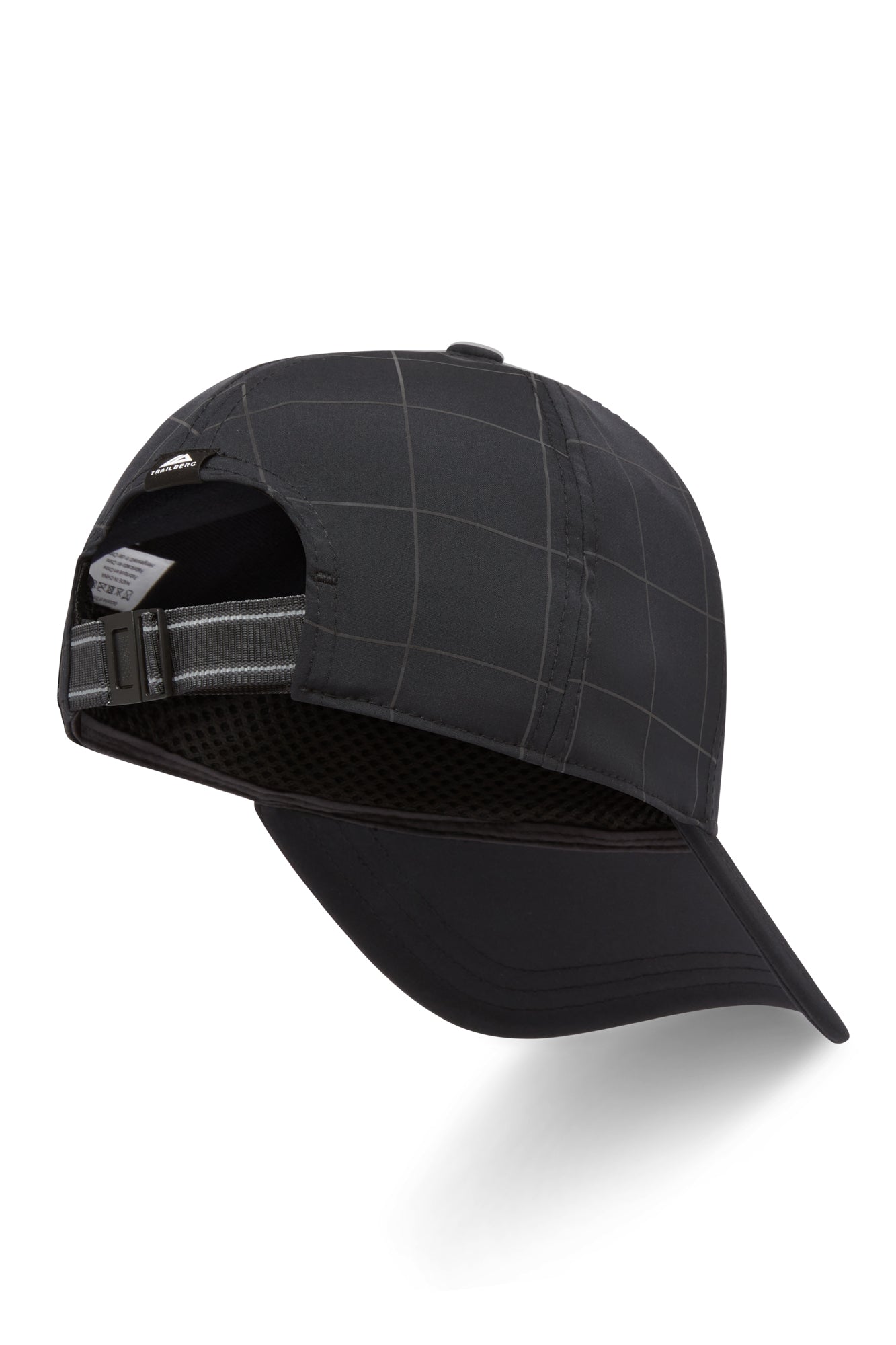 Reflective Grid 6 Panel Cap - Black