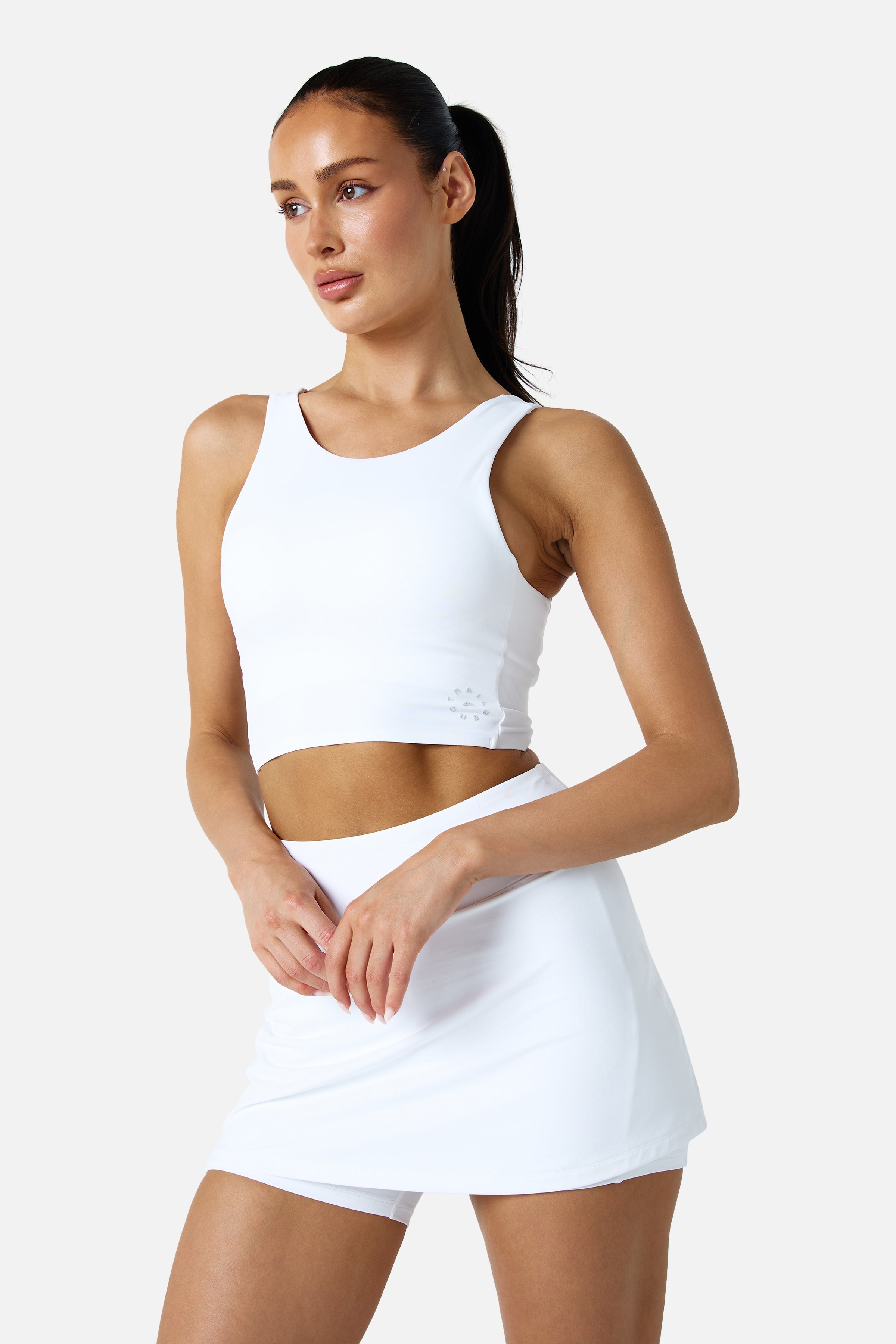 Womens Endura Sports Bra Skort Set - White