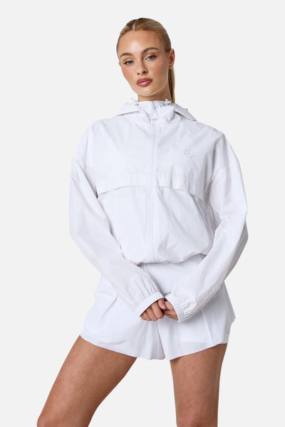 Womens Endura Running Windbreaker - White