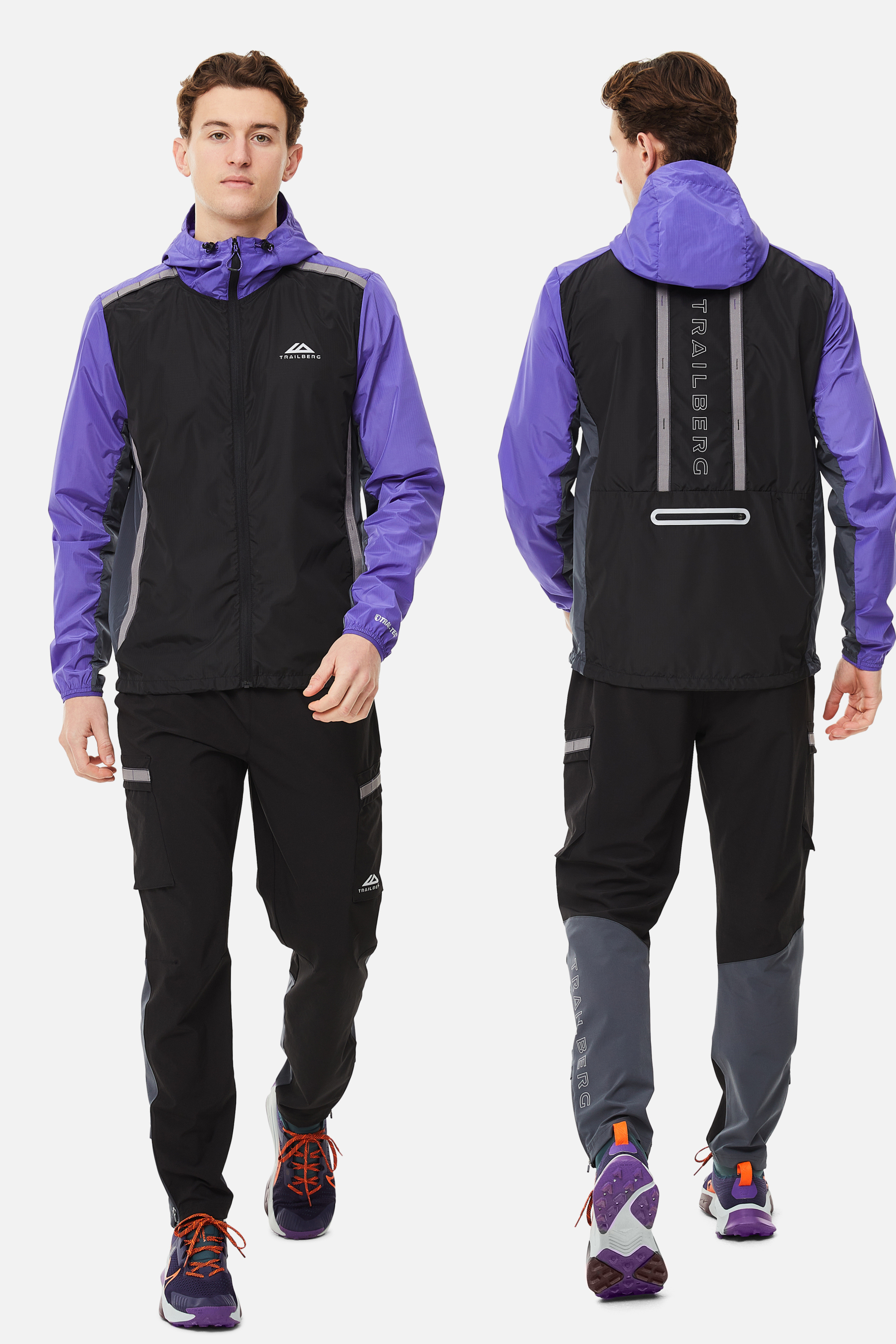 TRIATHLON TRACKSUIT-BLACK/PURPLE