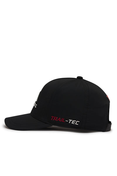 Strata 5 Panel Cap - Black/Blazing Red/White
