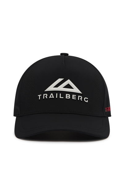 Strata 5 Panel Cap - Black/Blazing Red/White