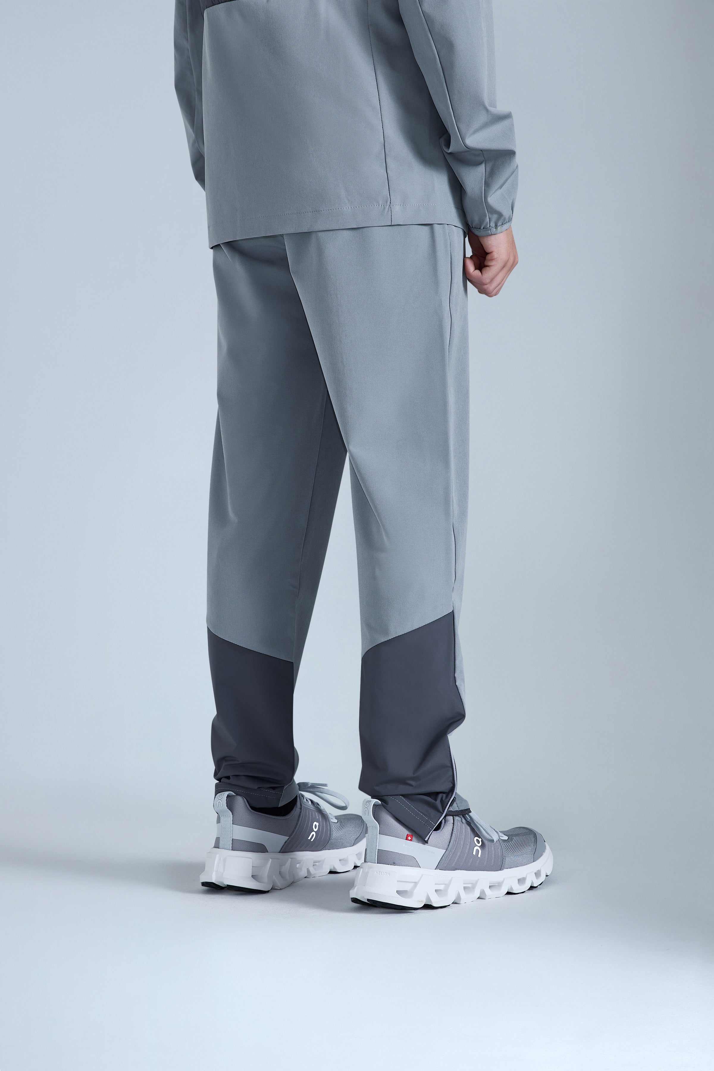 Boys Dune Hybrid Tracksuit - Moon Grey/Iron Grey