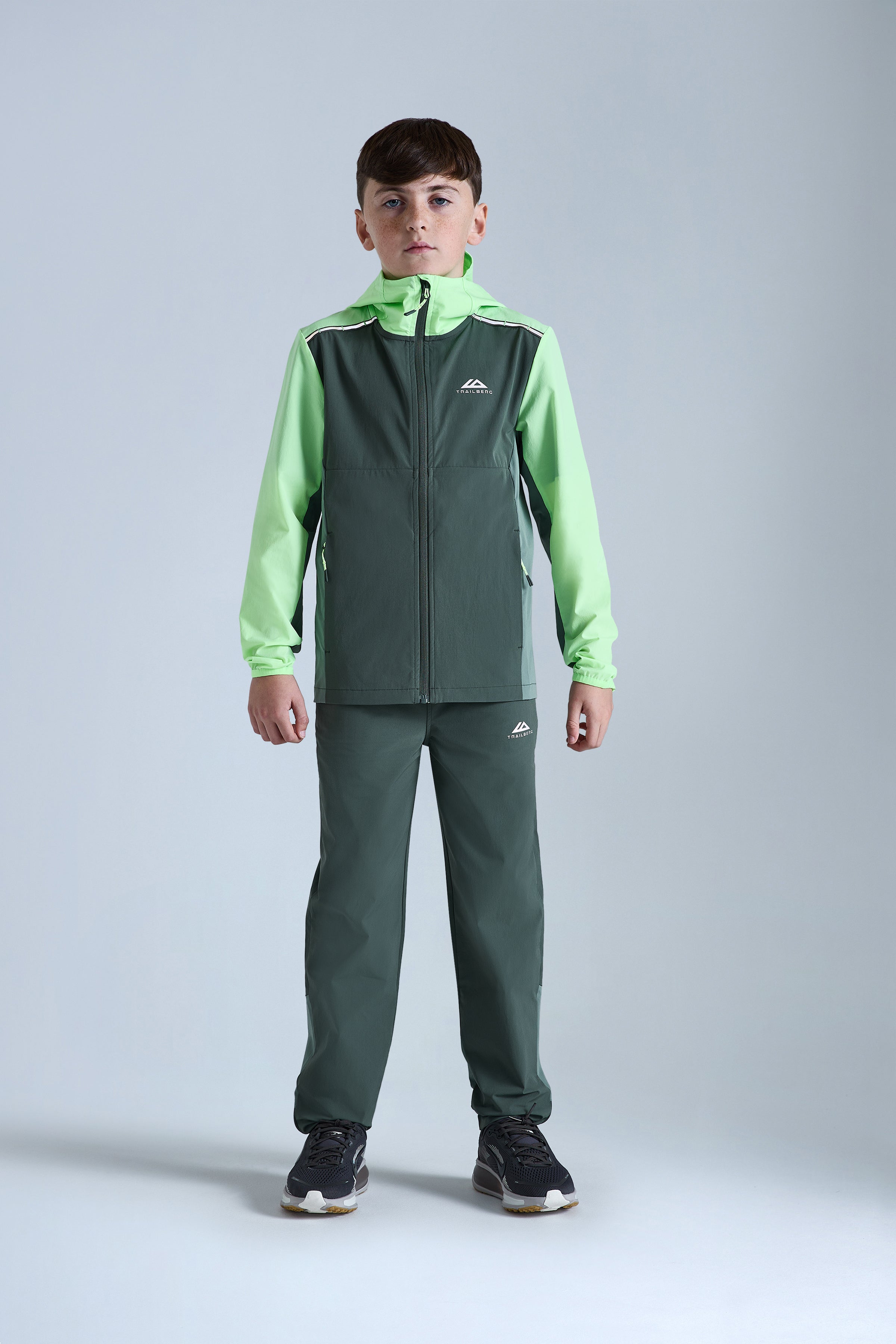 Boys Triathlon 2.0 Tracksuit - Dark Fern/Tidal Green