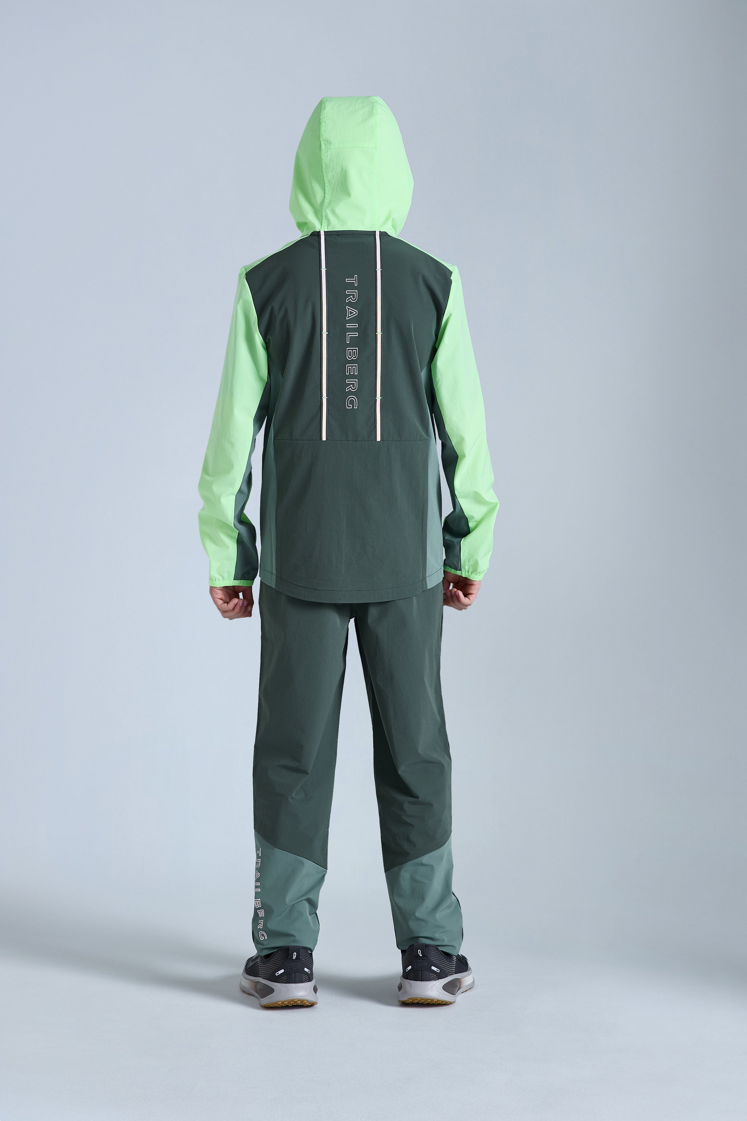 Boys Triathlon 2.0 Hood - Dark Fern/Tidal Green/Neon Lime