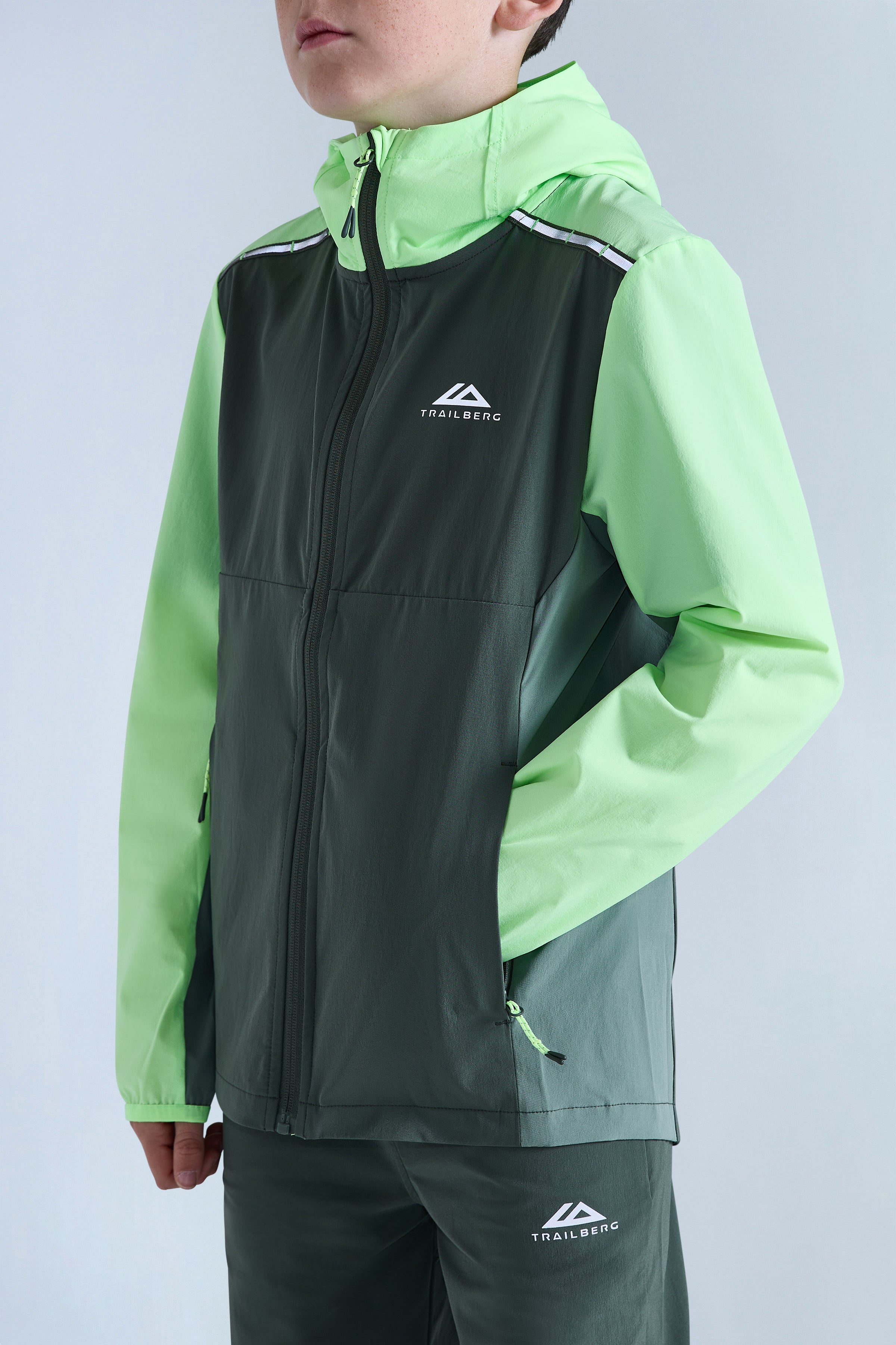 Boys Triathlon 2.0 Tracksuit - Dark Fern/Tidal Green