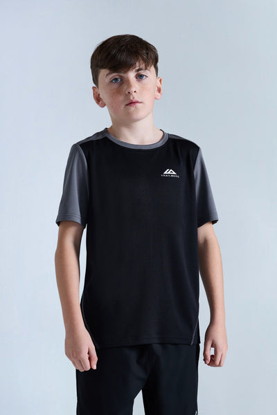 Boys Essentials Tee - Black/Urban Smoke