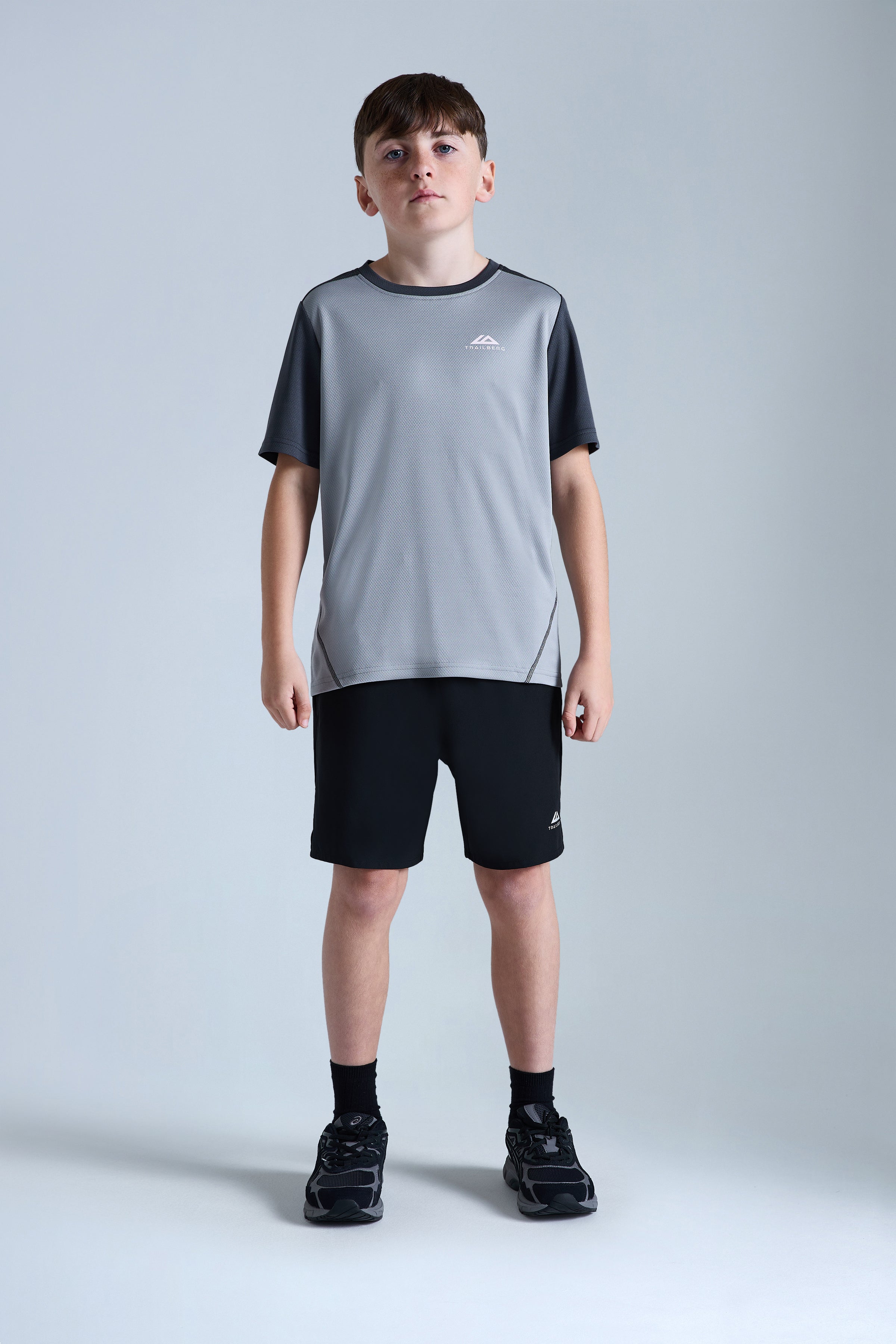 Boys Essentials T-Shirt - Moon Grey/Iron Grey
