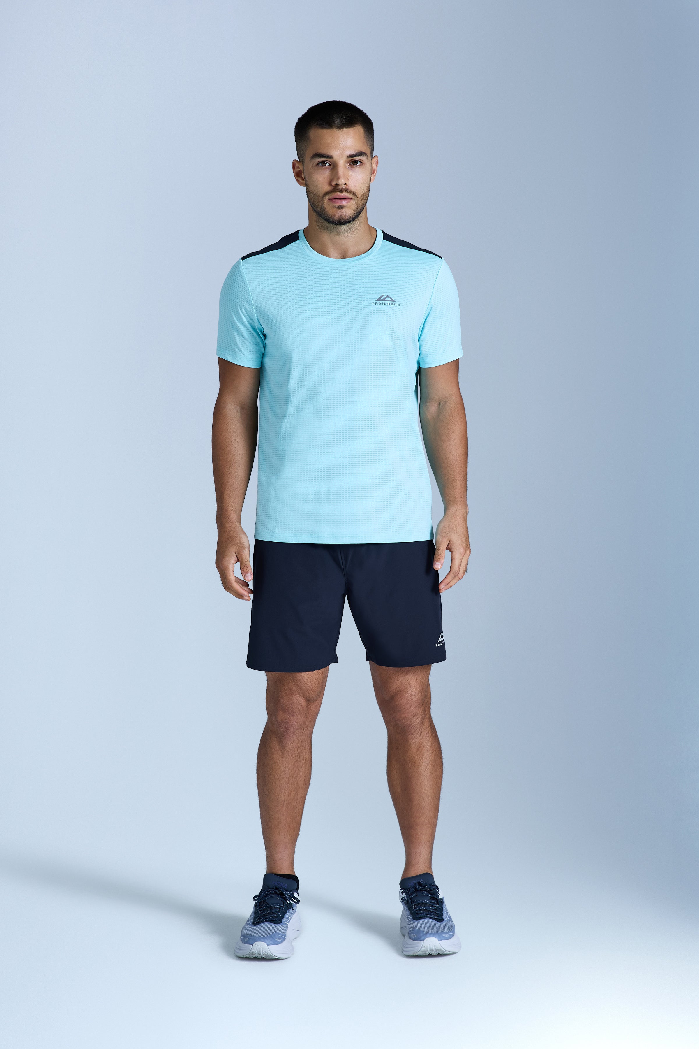 Rapid Dash 2.0 Tee - Deep Ocean/Cyan Wave
