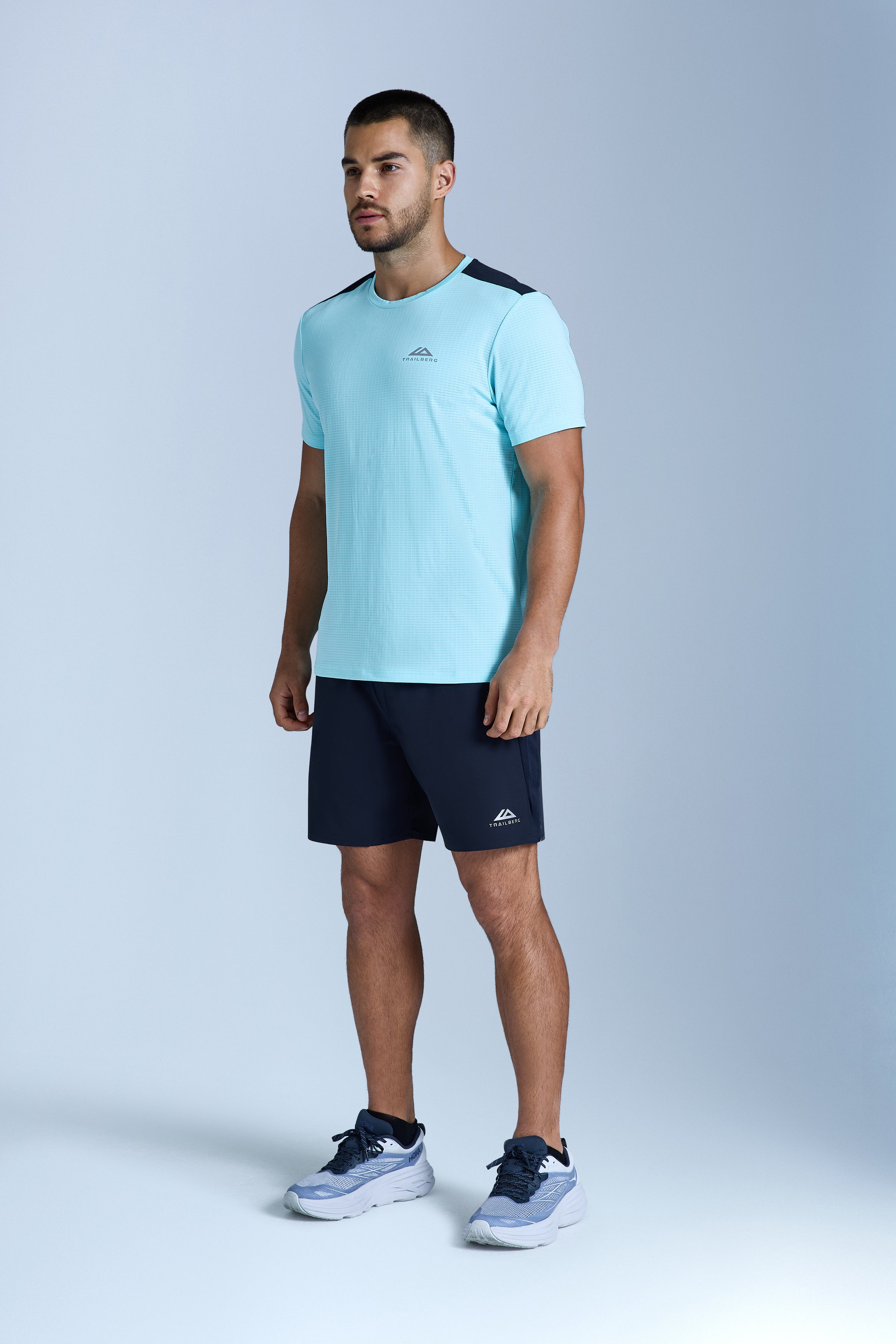 Rapid Dash 2.0 Tee - Deep Ocean/Cyan Wave