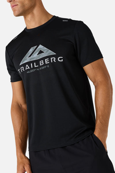 Blur Large Logo Tee - Black