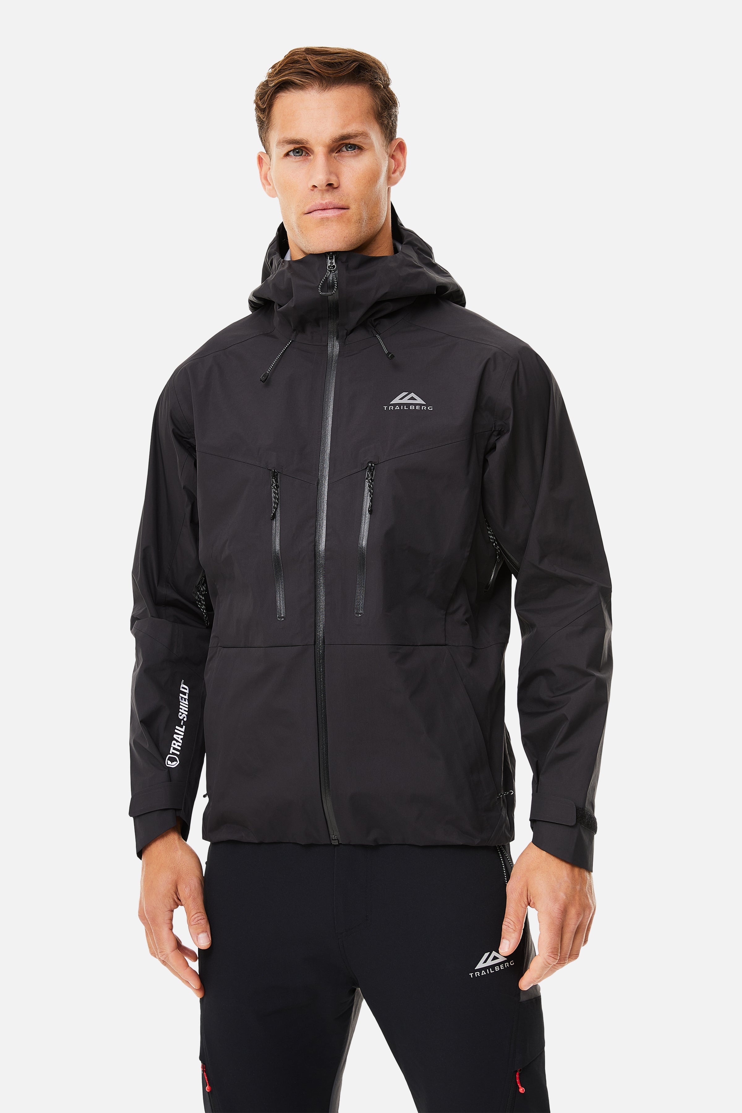 CONQUER WATERPROOF SHELL JACKET - BLACK