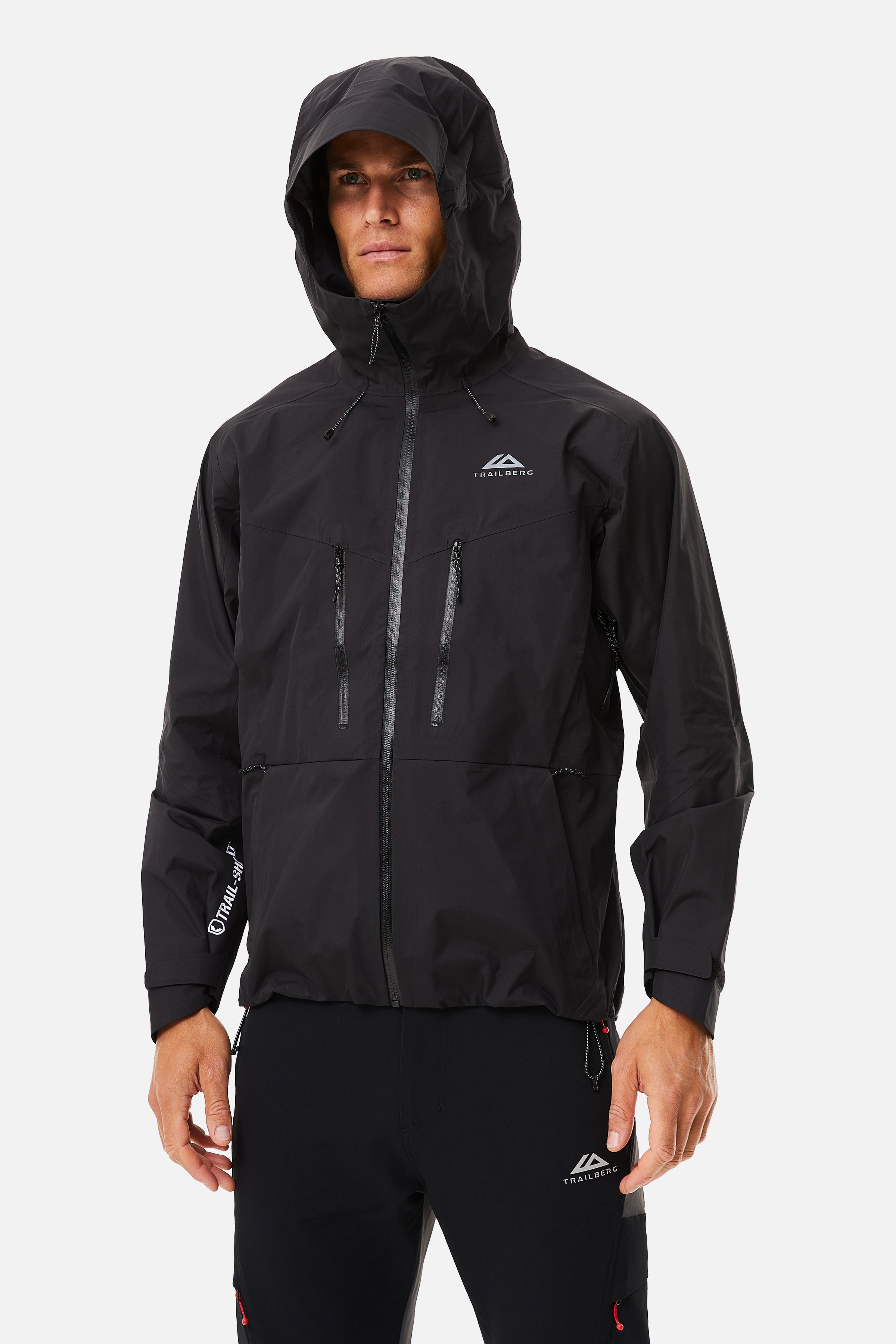 CONQUER WATERPROOF SHELL JACKET - BLACK