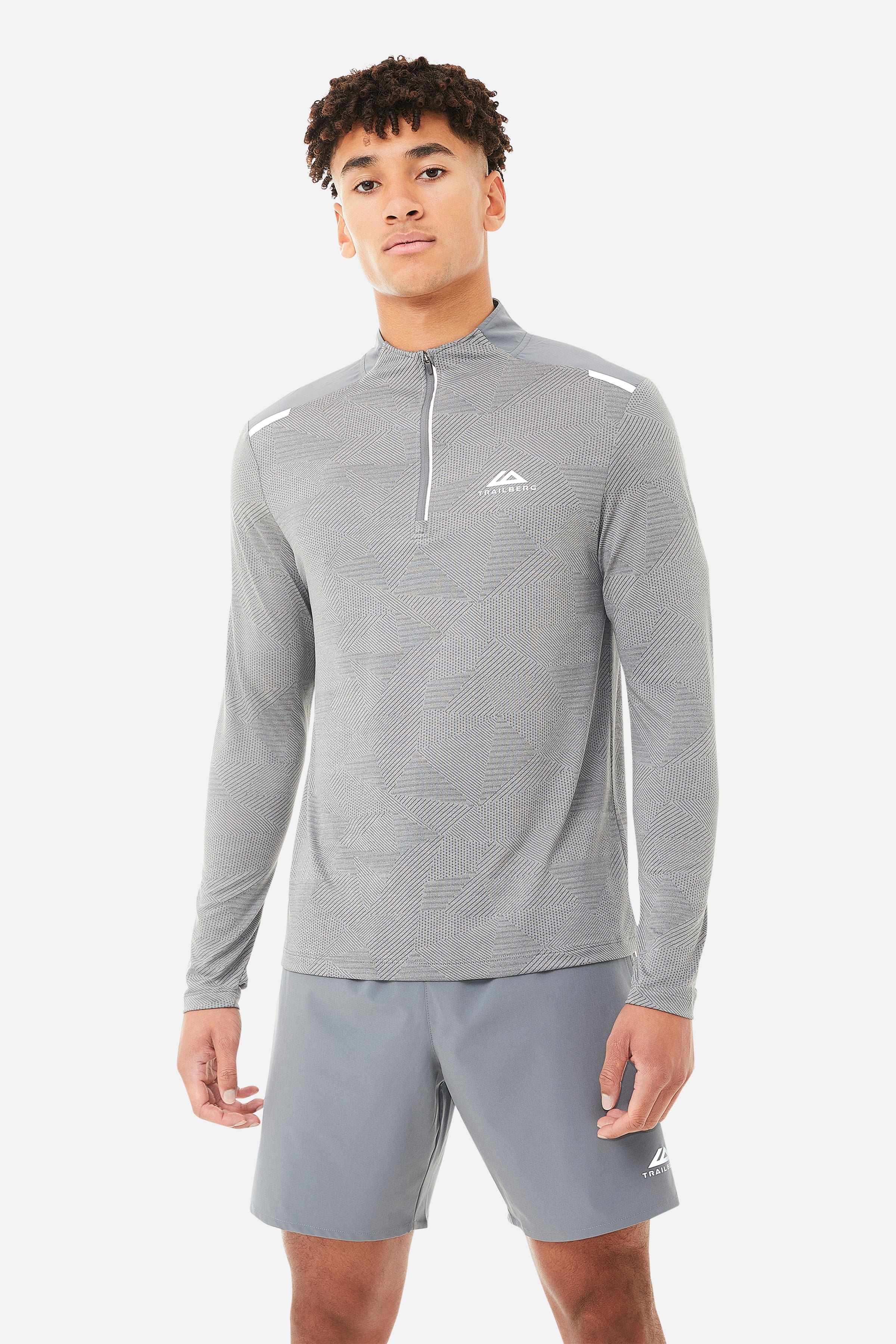 DIMENSION QUARTER ZIP SET - GREY