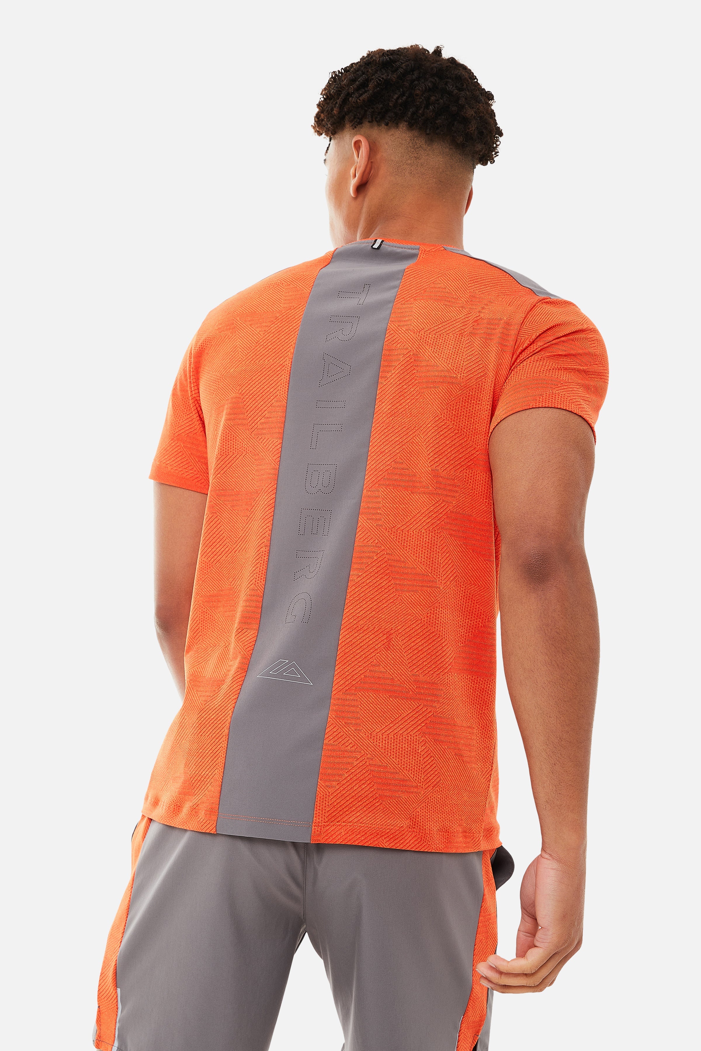 DIMENSION TEE - ORANGE/GREY