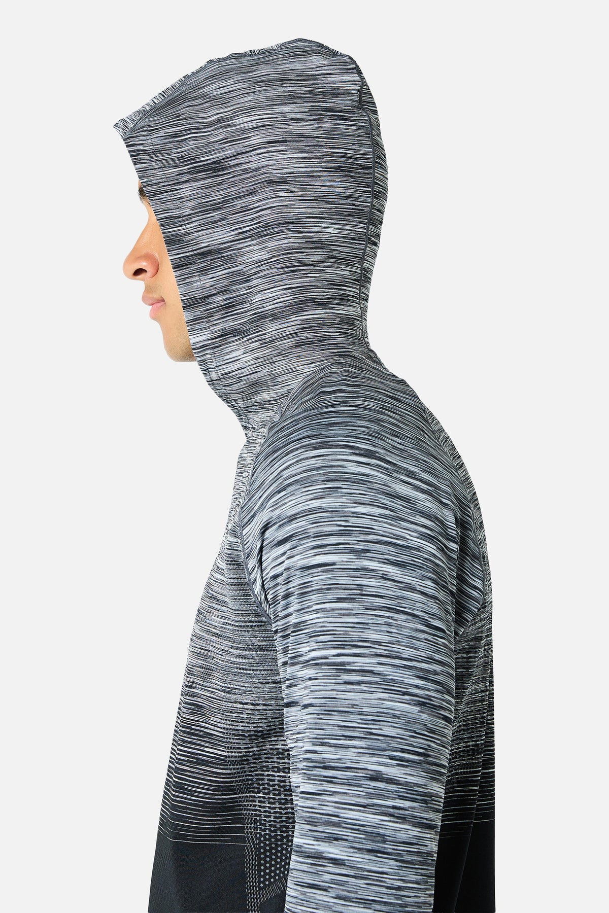 Arc Seamless Essentials 2.0 Hood Twinset - Black/Moon Grey