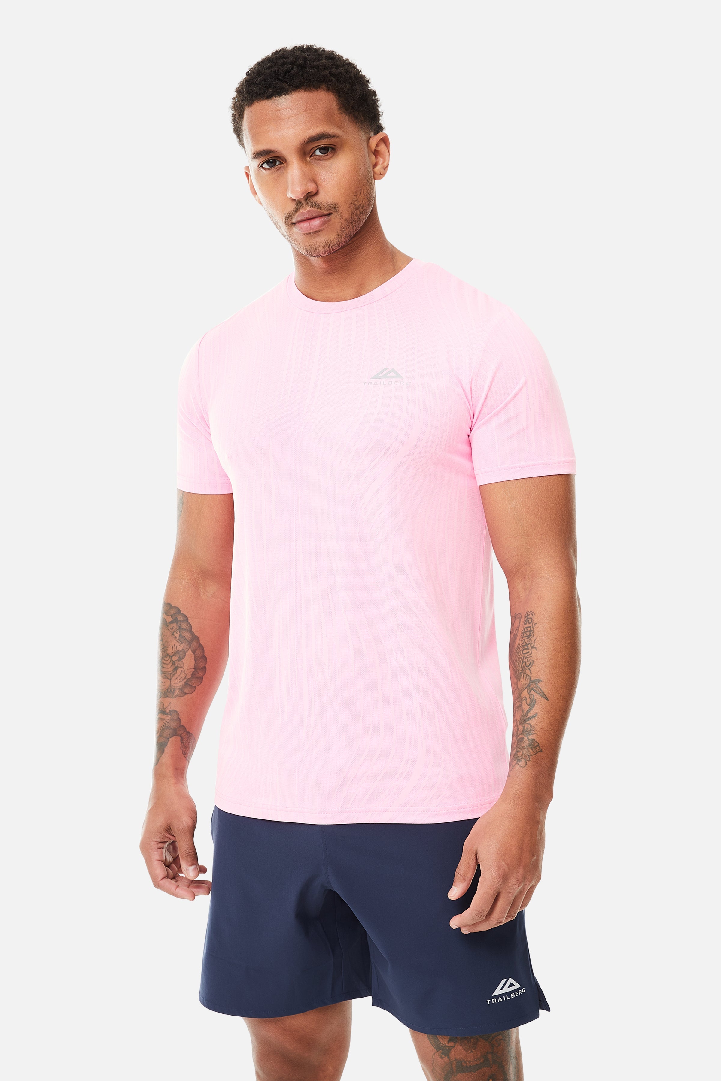 Vertex Jacquard Tee - Candy Cotton/Sugar Plum