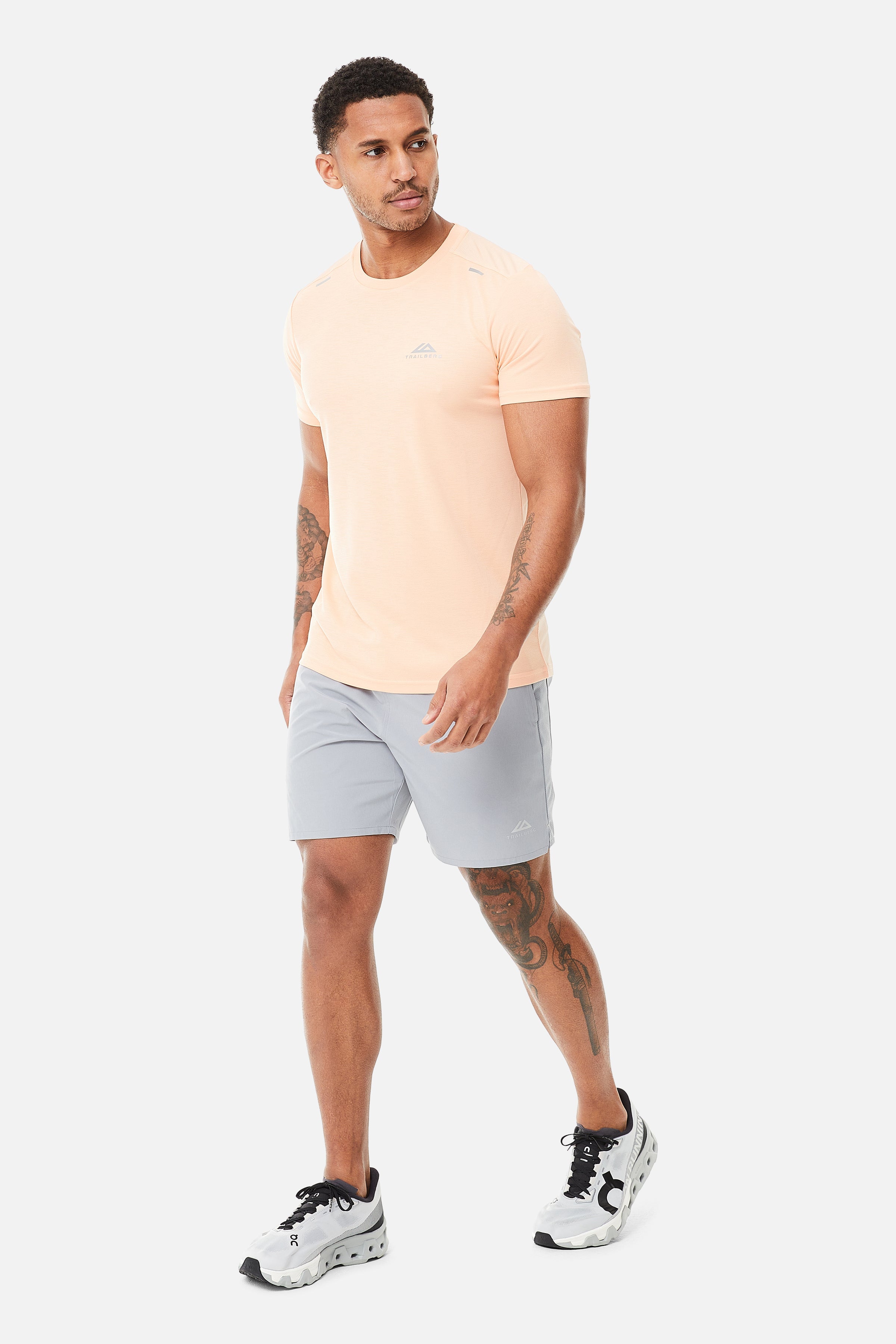Crest Tee - Peach Nectar
