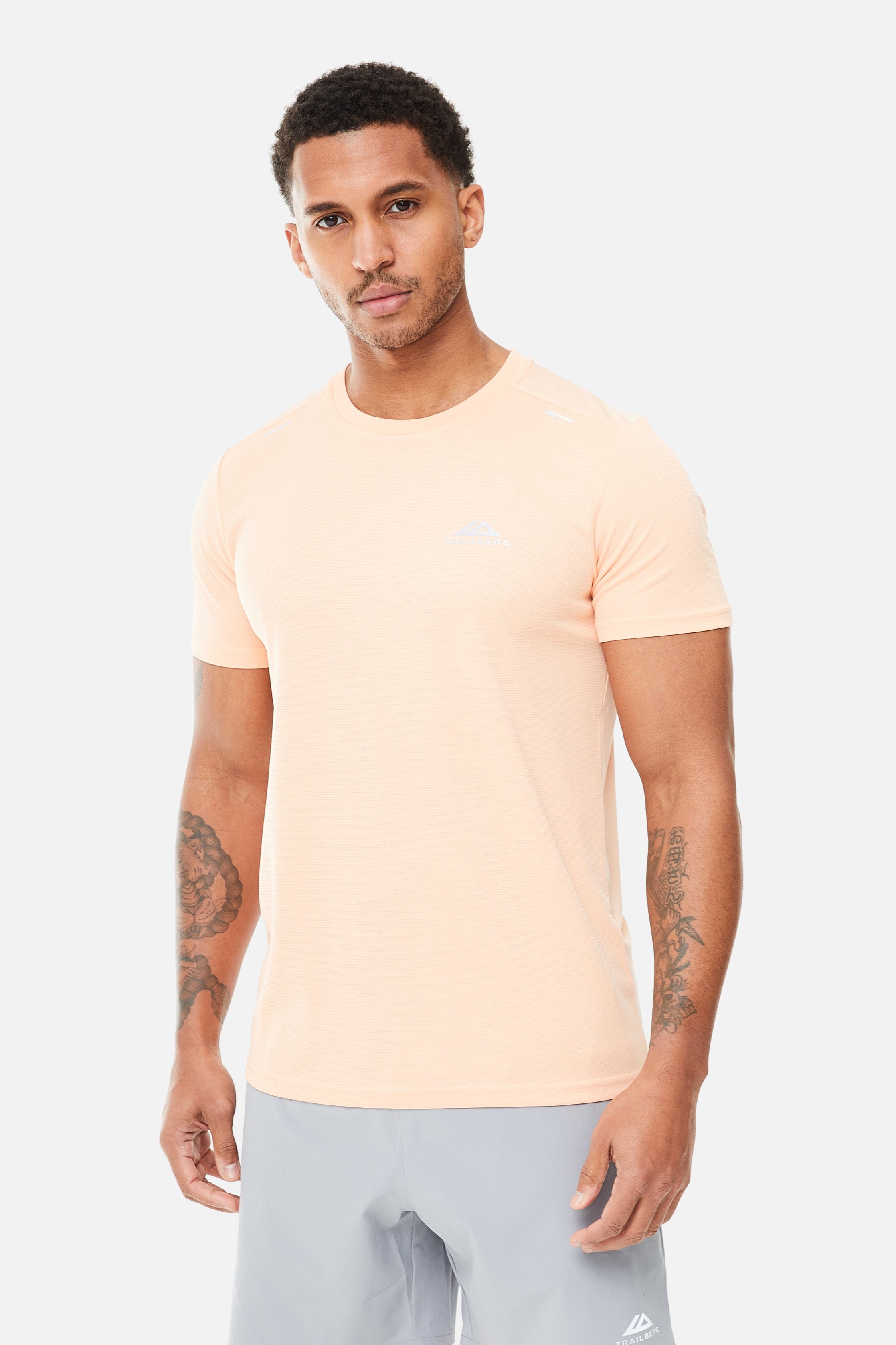 Crest Tee - Peach Nectar
